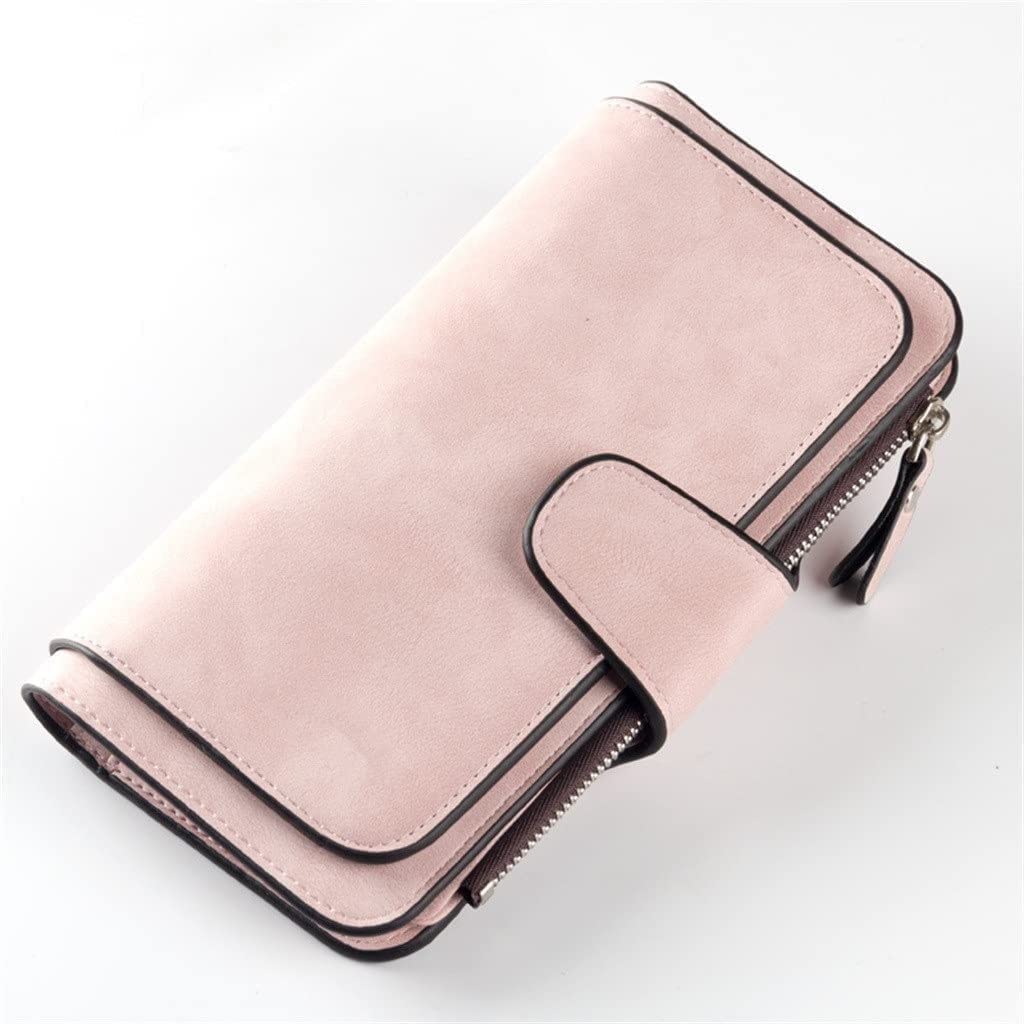 Luxury Designer Women's Tri-Fold Wallet with Multiple Card Slots & Coin Purse - RFID Blocking Clutch Purse for Women (19cm, Color D) | Perfect for Everyday Use, Travel & Business