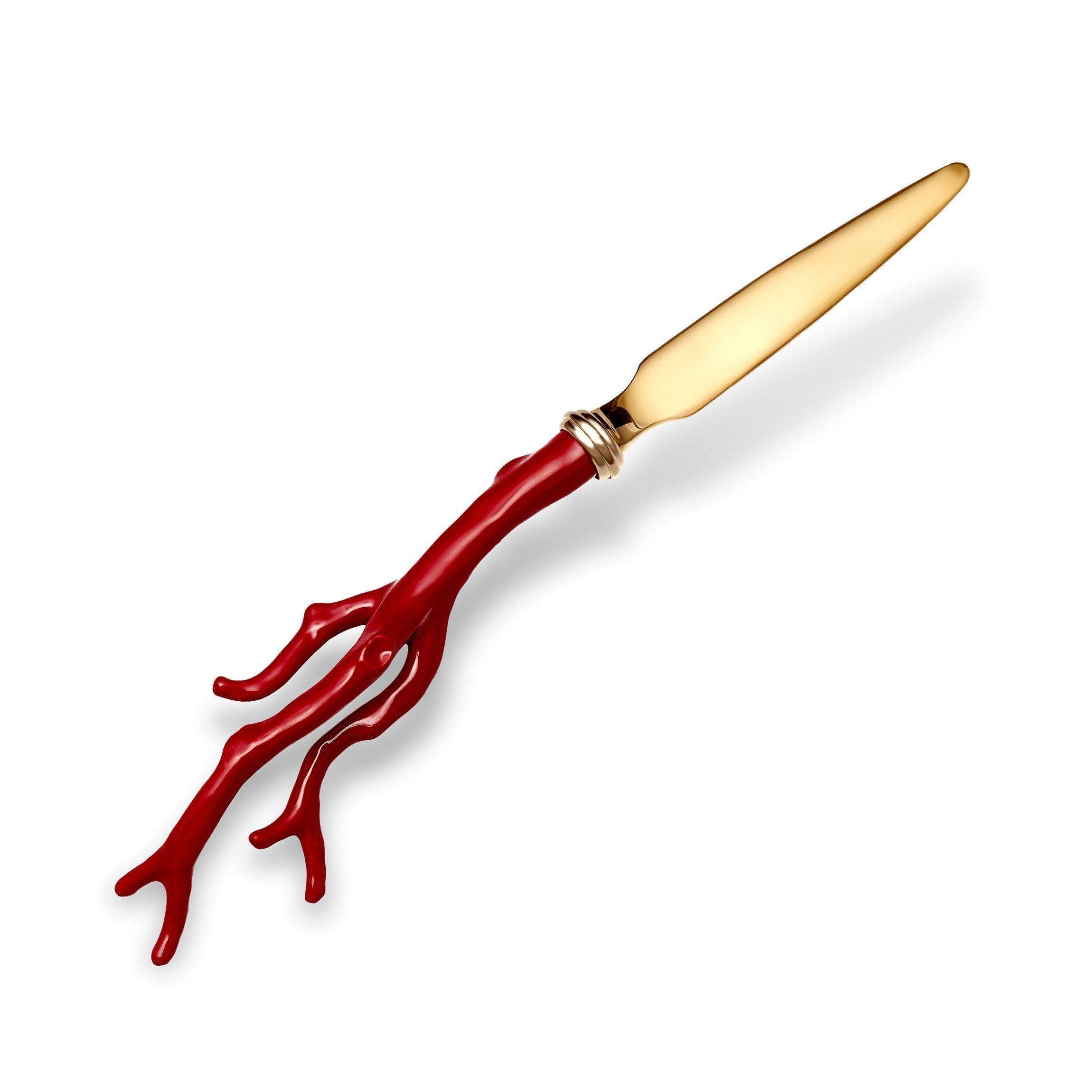Elegant Coral Letter Opener - Handcrafted Stainless Steel Envelope Opener for Home & Office - Perfect for Wedding Invitations, Business Mail & Gifts