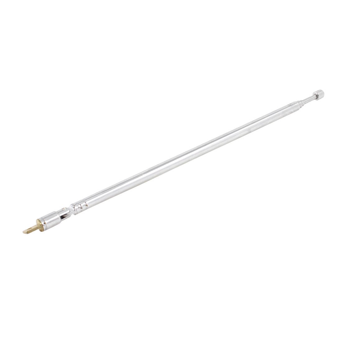 Uxcell 62cm Long 4-Section Telescopic Antenna for AM FM Radio & TV - Extendable RC Antenna for Improved Signal Reception (Home, Car, Office Use)