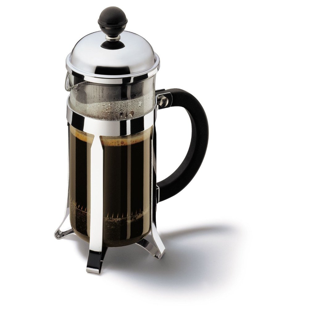 Chambord 3 Cup (0.35 Liter/12 Ounce) French Press Coffee Maker - Stainless Steel & Glass Design for Home, Office & Camping Use