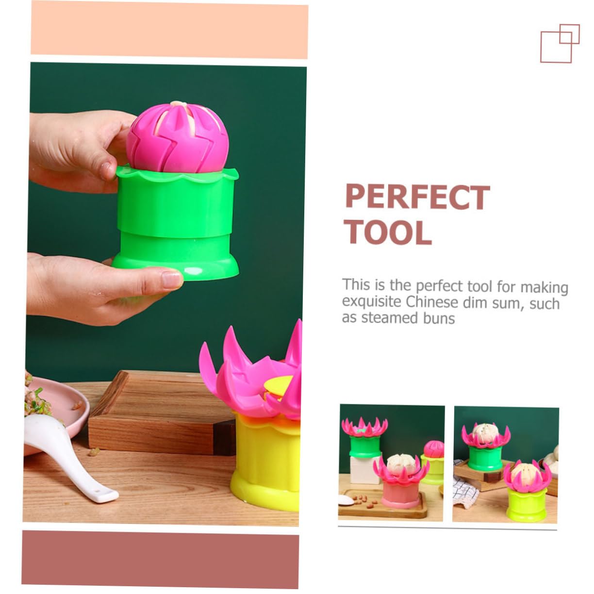 Premium Plastic Bun Mold - Professional Dumpling & Pie Maker for Baking, Steaming & Cooking - Perfect for Homemade Bao, Burritos & Pastries - Essential Kitchen Supplies for Asian & Western Cuisine - Ideal for Family Meals, Parties & Food Prep