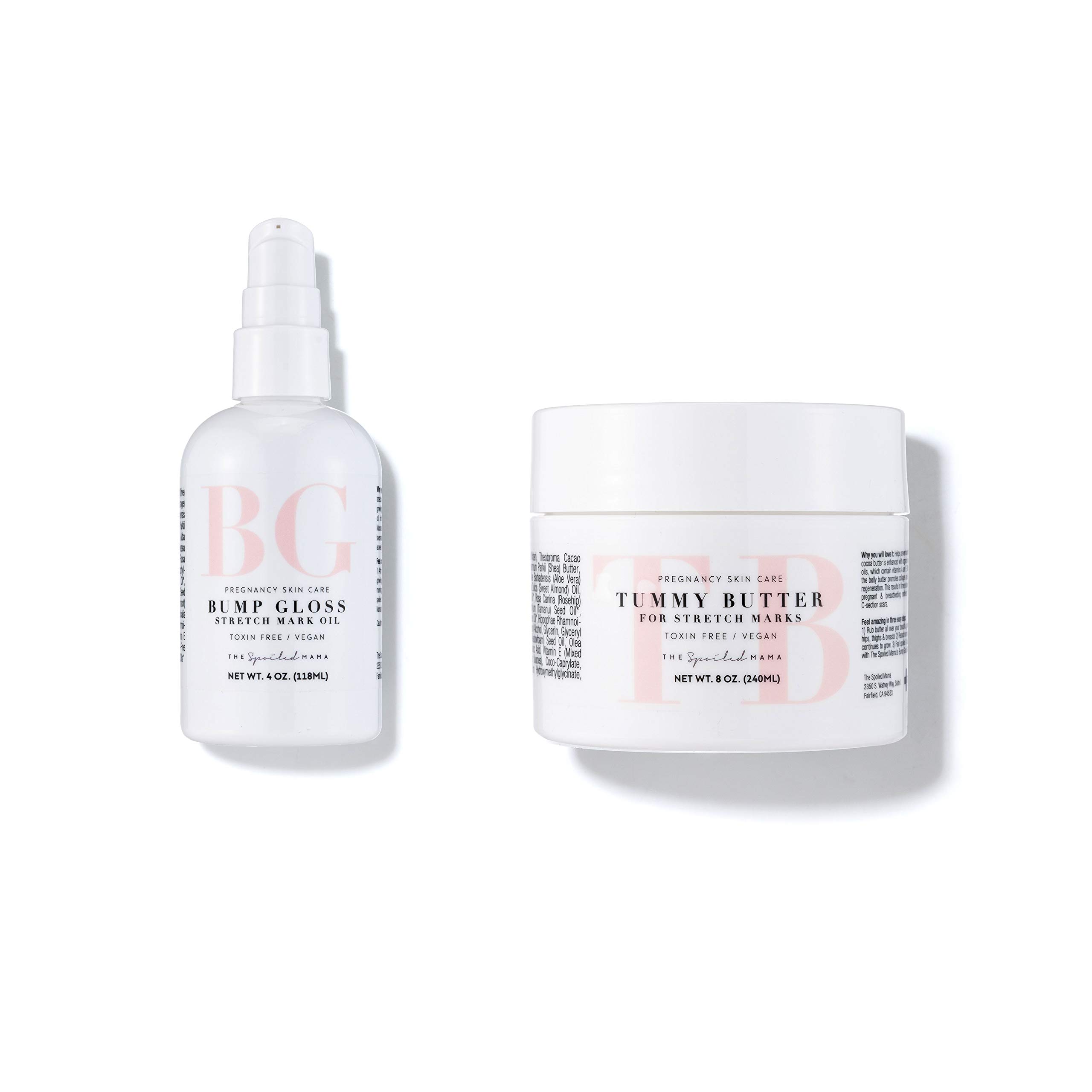 Best Stretch Mark Treatment & Prevention Kit for Pregnancy & Weight Loss – Safe & Effective Cream & Oil Set for Smooth Skin