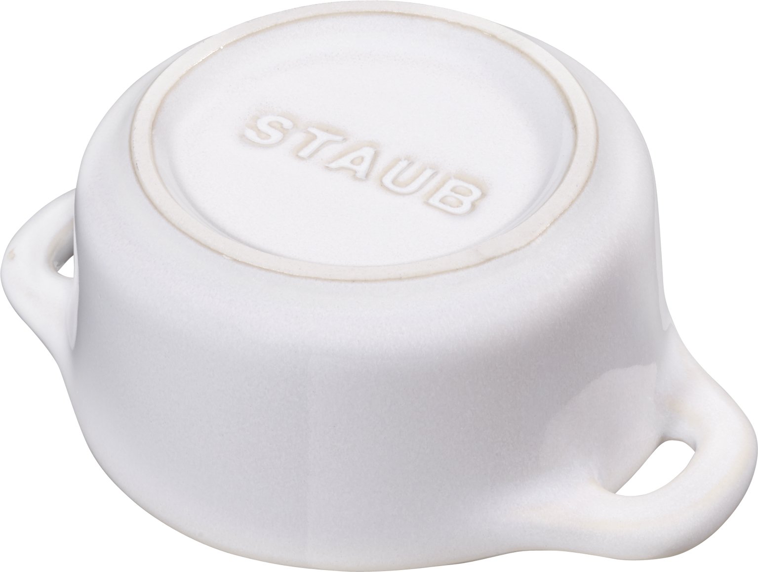 STAUB Mini Cocotte Ceramic Dutch Oven - 12 oz Round Enameled Cast Iron Pot with Lid - Perfect for Baking, Serving, and Storing Individual Desserts, Soups & Side Dishes