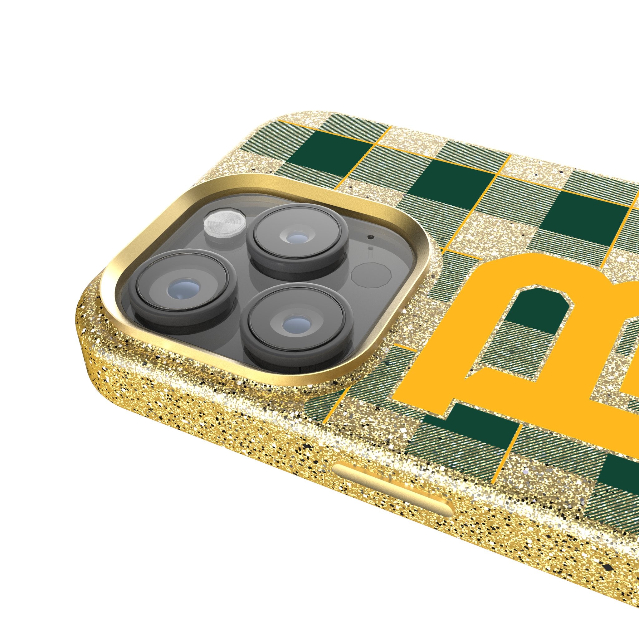 Baylor University Bears Plaid Rhinestone Phone Case - Stylish & Protective Cover for iPhone & Samsung - Perfect for Game Day & School Spirit