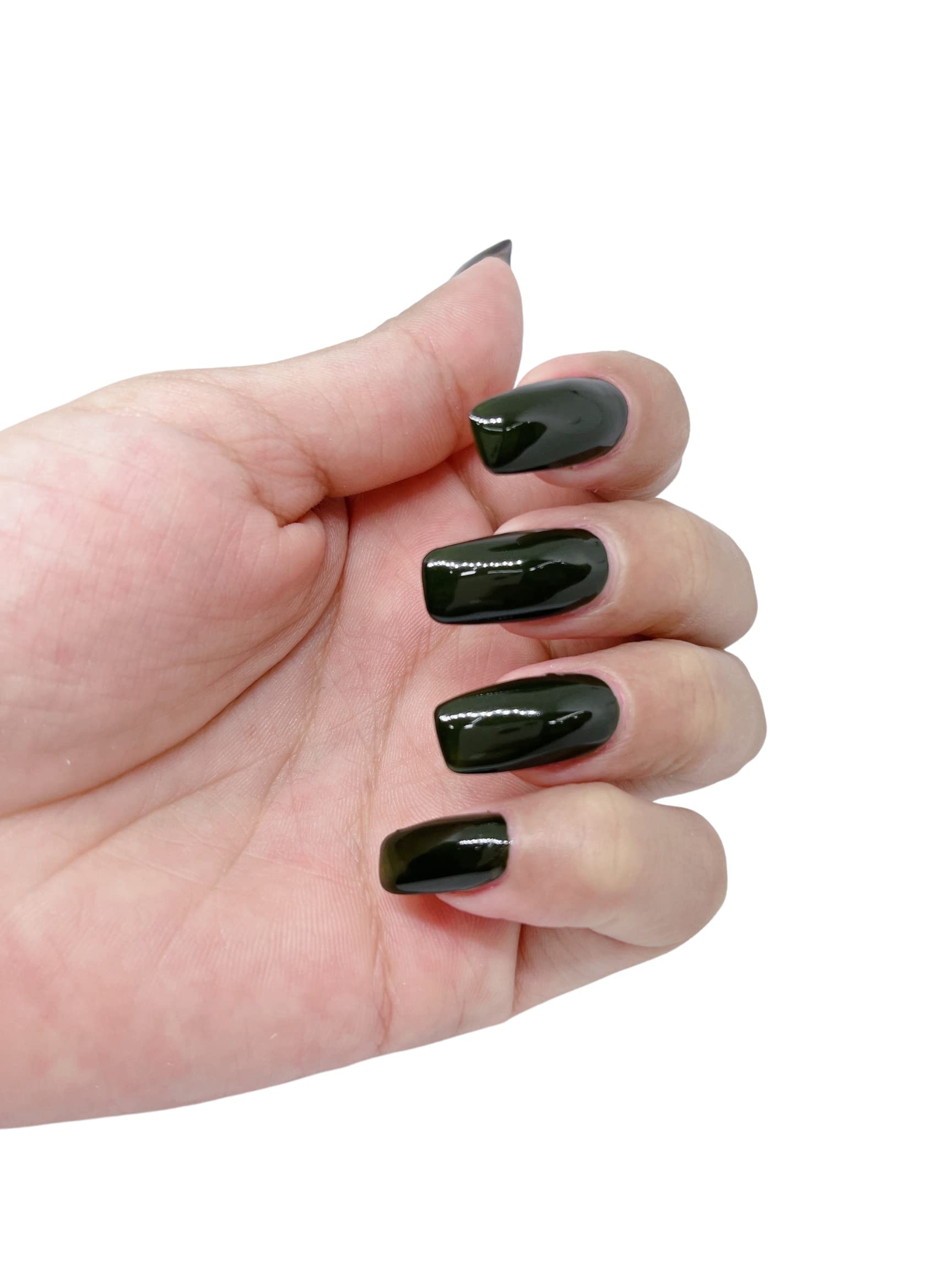 U Shine Deep Green Glossy Nail Polish - 11ml Vegan Nail Lacquer | Paraben-Free, No Yellowing, Chip & Crack Resistant | Long Lasting Nail Paint for Manicures & Pedicures | Perfect for Daily Wear, Parties & Special Occasions