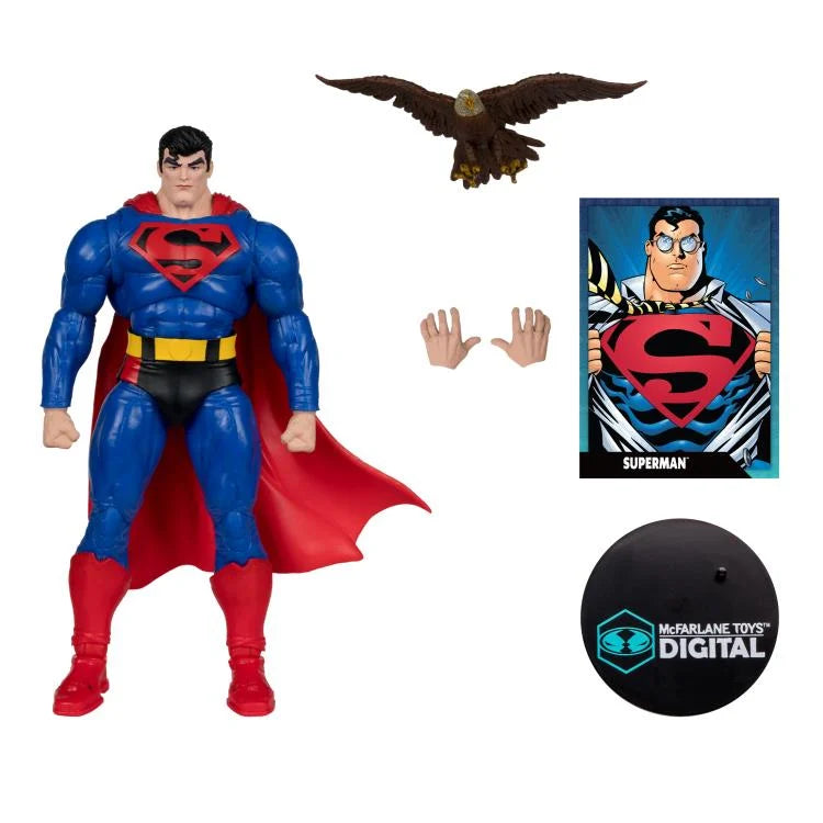 Superman 7 Action Figure with Digital Code - Our Worlds at War Collectible Toy for DC Comics Fans | Perfect for Display, Gifts, and Play