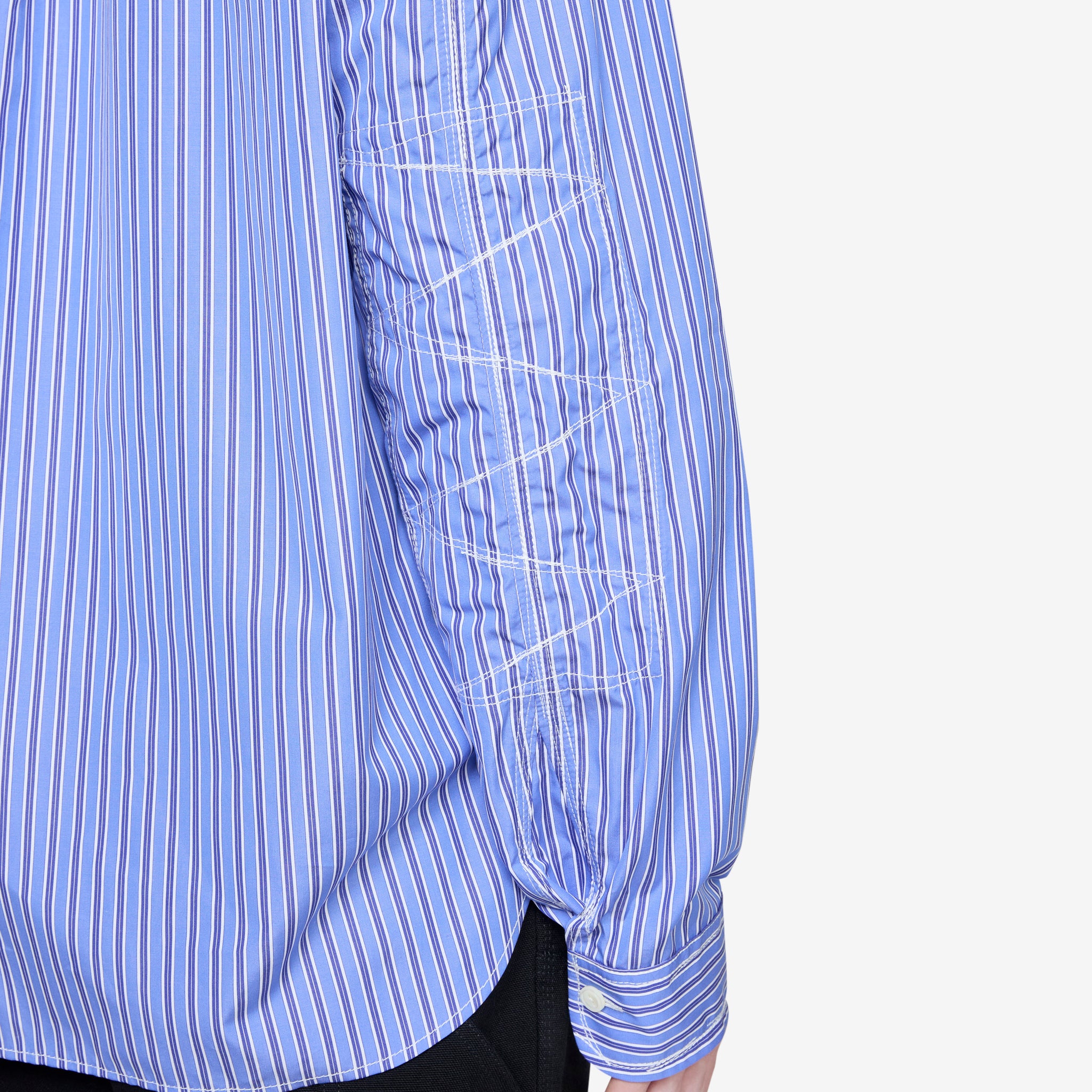 Blue Stitch Stripe Shirt for Men - Casual Button Down Shirt for Office, Date Night & Summer Outfits