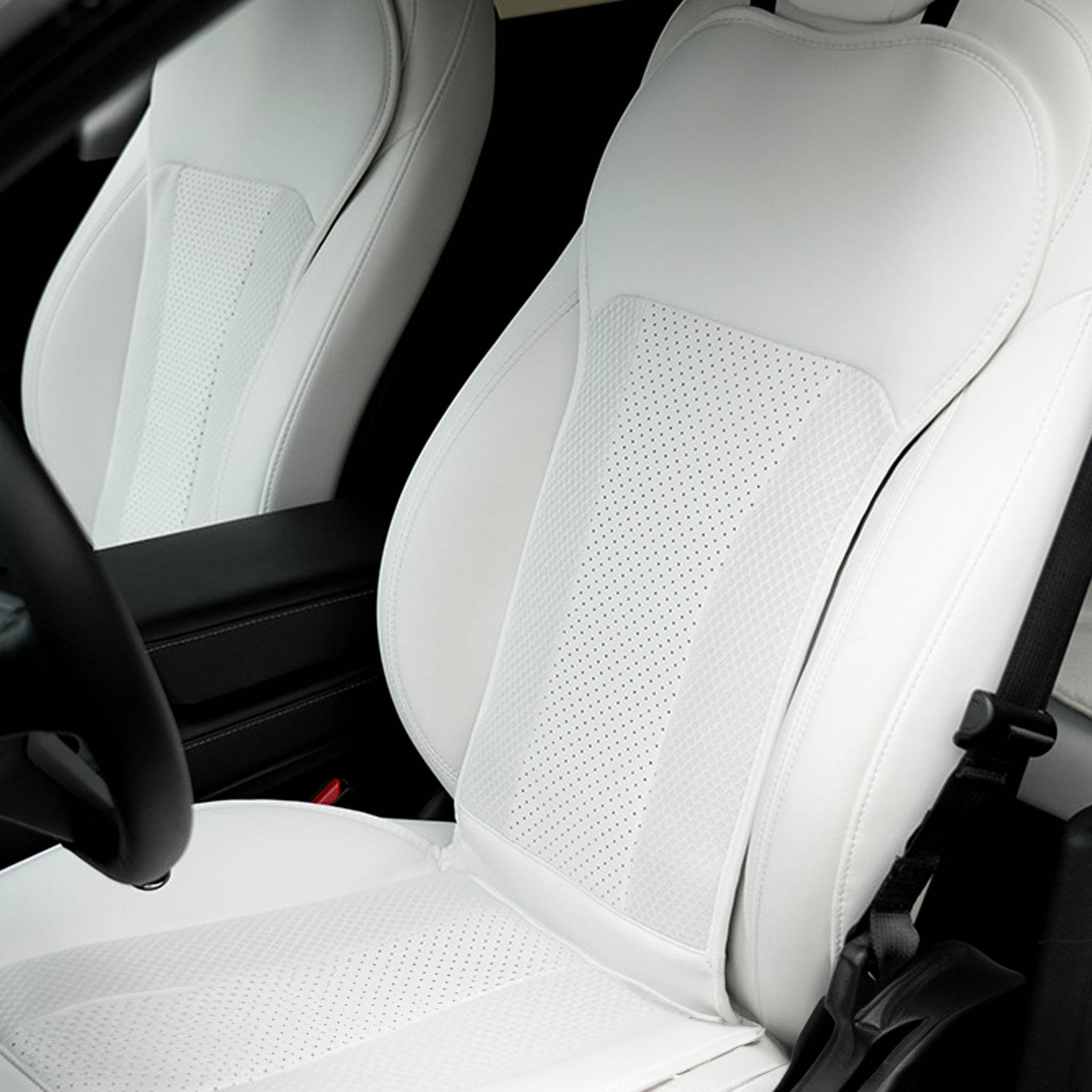 Premium Breathable Mesh Seat Covers for Tesla Model 3 & Model Y (2017-2023) - Cooling Car Seat Protectors with Enhanced Airflow - Front & Rear Seat Compatible - Perfect for Summer Driving & Road Trips