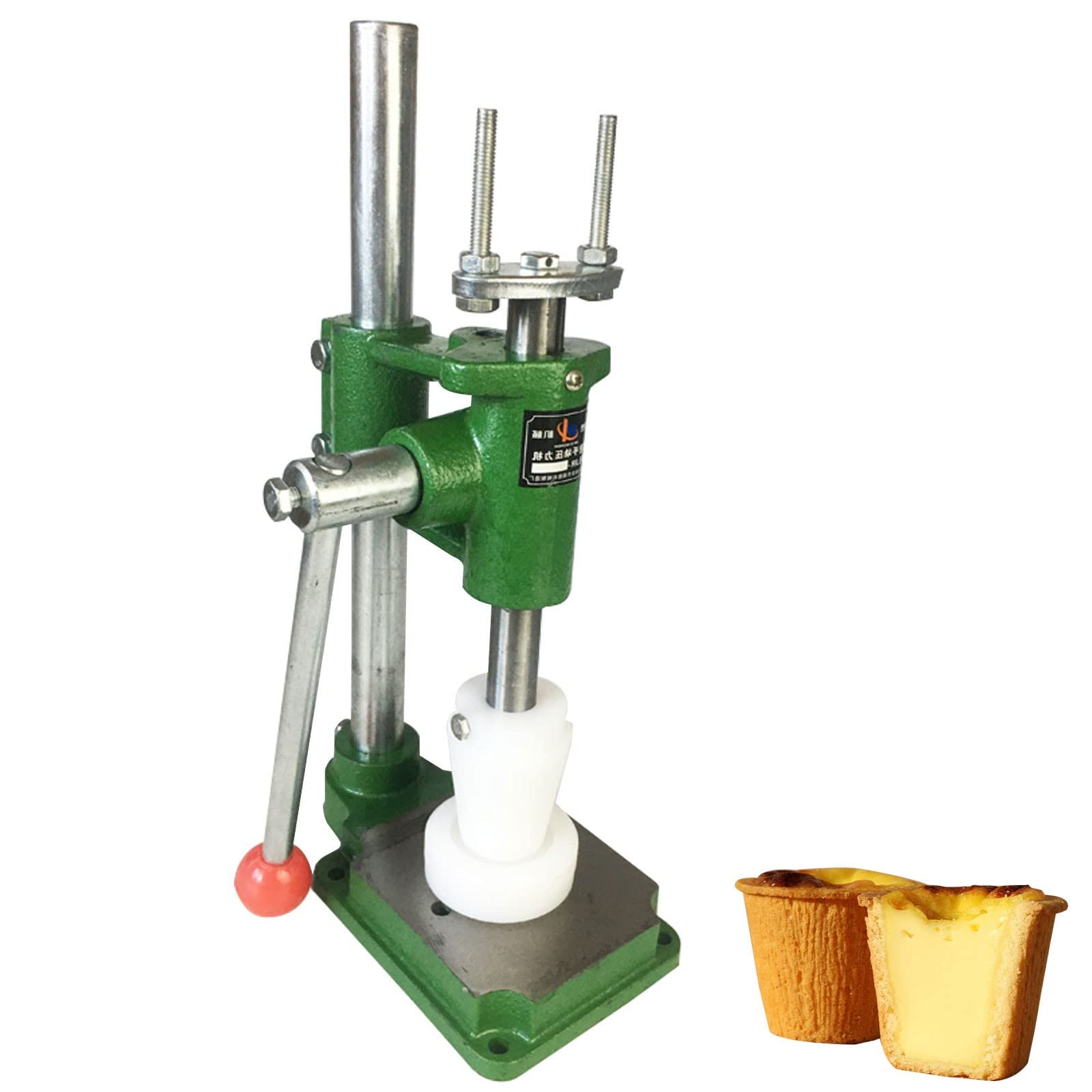 Commercial Cast Iron Pastry Dough Tamper Kit - 10 Mold Tart Press for Egg Tarts, Pies & Pastries | Heavy Duty Baking Tool for Bakeries, Cafes & Home Kitchens | Perfect for Professional Chefs & Baking Enthusiasts