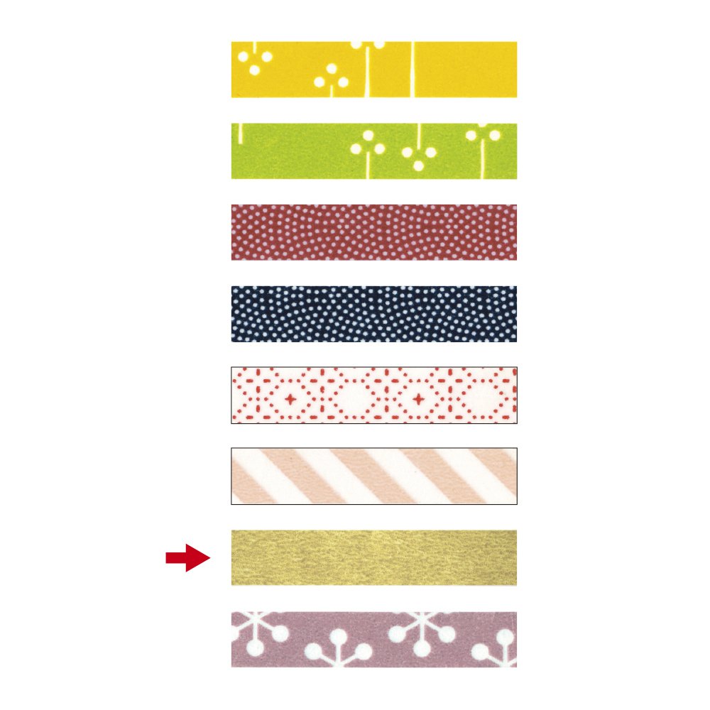 Premium Taka-jirushi Gold Washi Tape - Decorative Adhesive Tape for Gift Wrapping, Scrapbooking, Journaling & DIY Crafts (32-286)