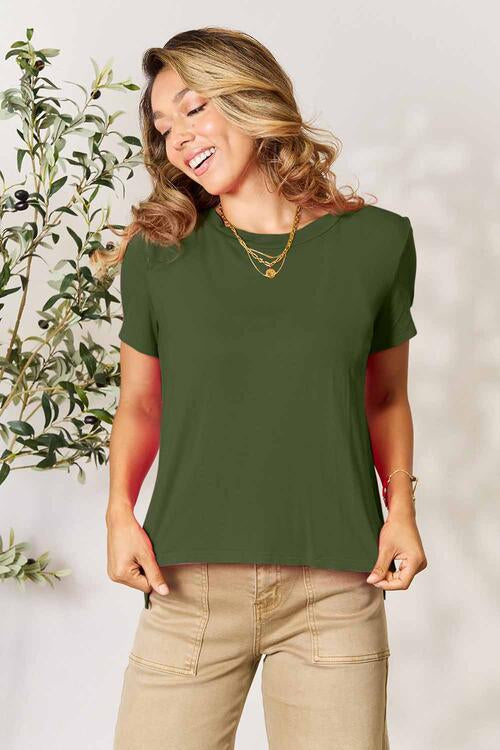 Round Neck Short Sleeve T-Shirt for Men & Women - Comfortable Cotton Casual Tee for Everyday Wear, Gym, and Outings