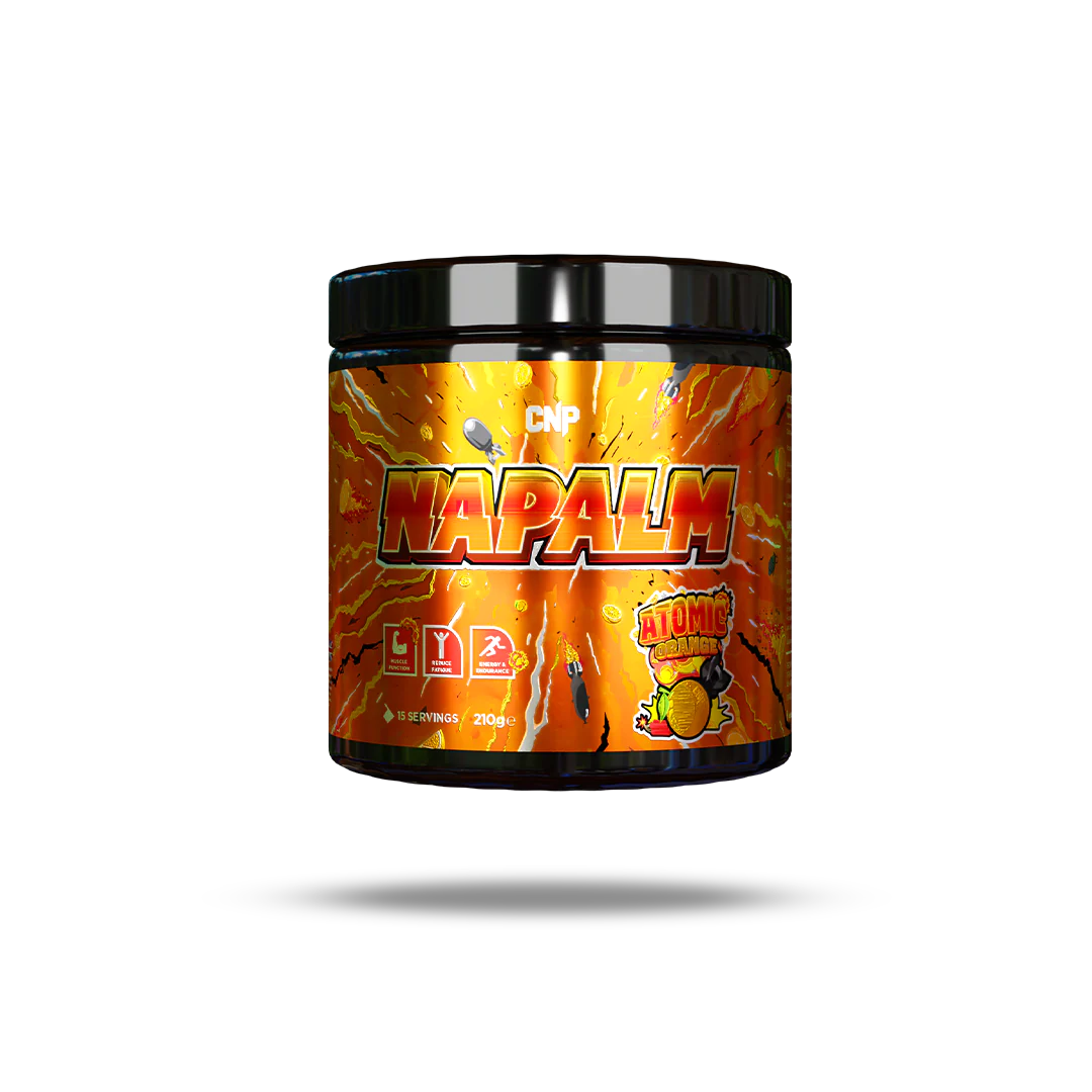 CNP Napalm Pre Workout Powder 210g - Intense Energy & Focus Booster for Gym, Bodybuilding & Fitness Training