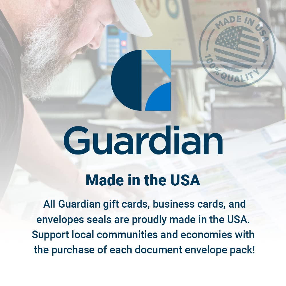 Guardian White Seed Envelopes - 100 Self-Sealing Mini Seed Packets (3.25