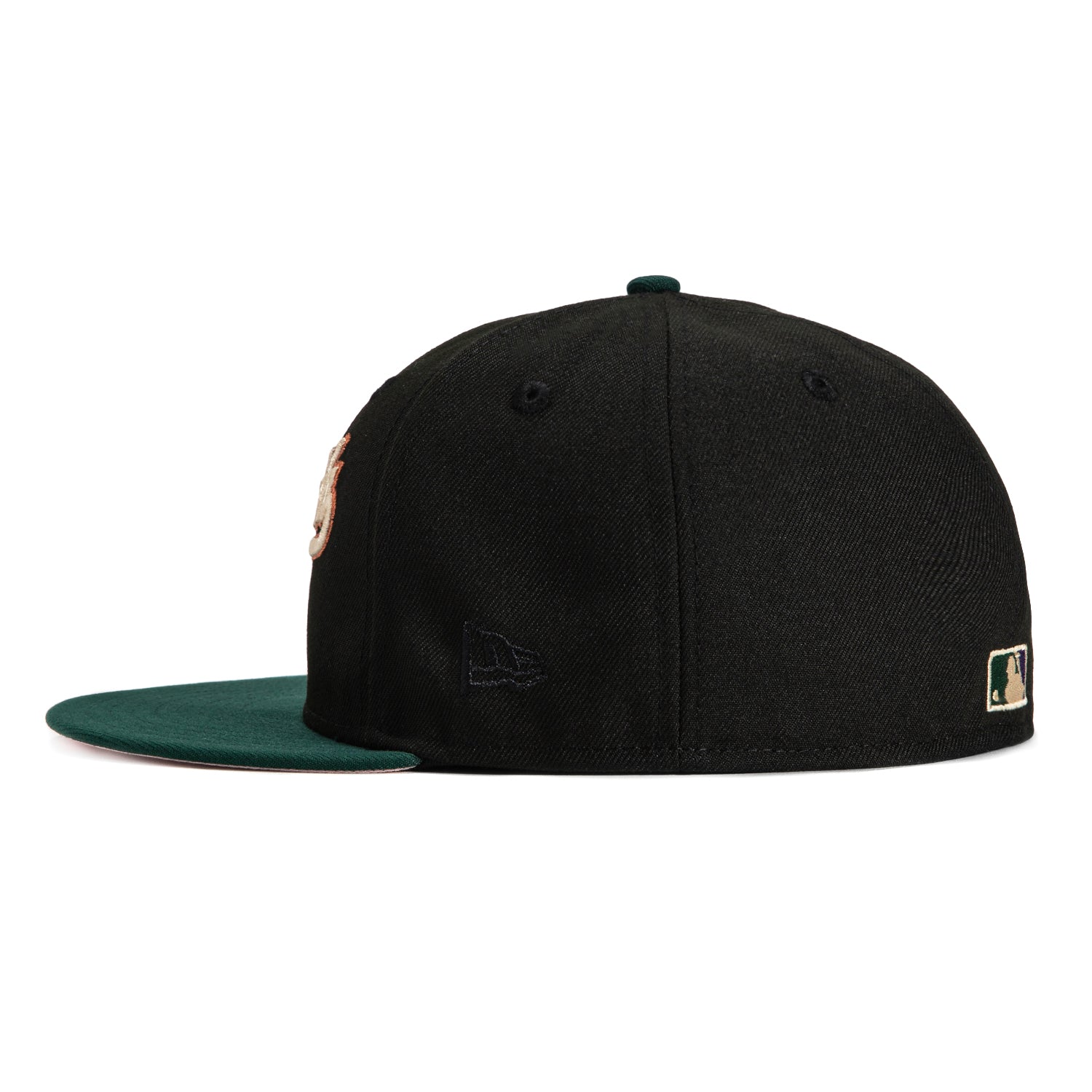 New Era 59Fifty Arizona Diamondbacks MLB Baseball Cap with Inaugural Patch - Black, Green & Metallic Copper - Adjustable Snapback Hat for Sports Fans & Streetwear Fashion
