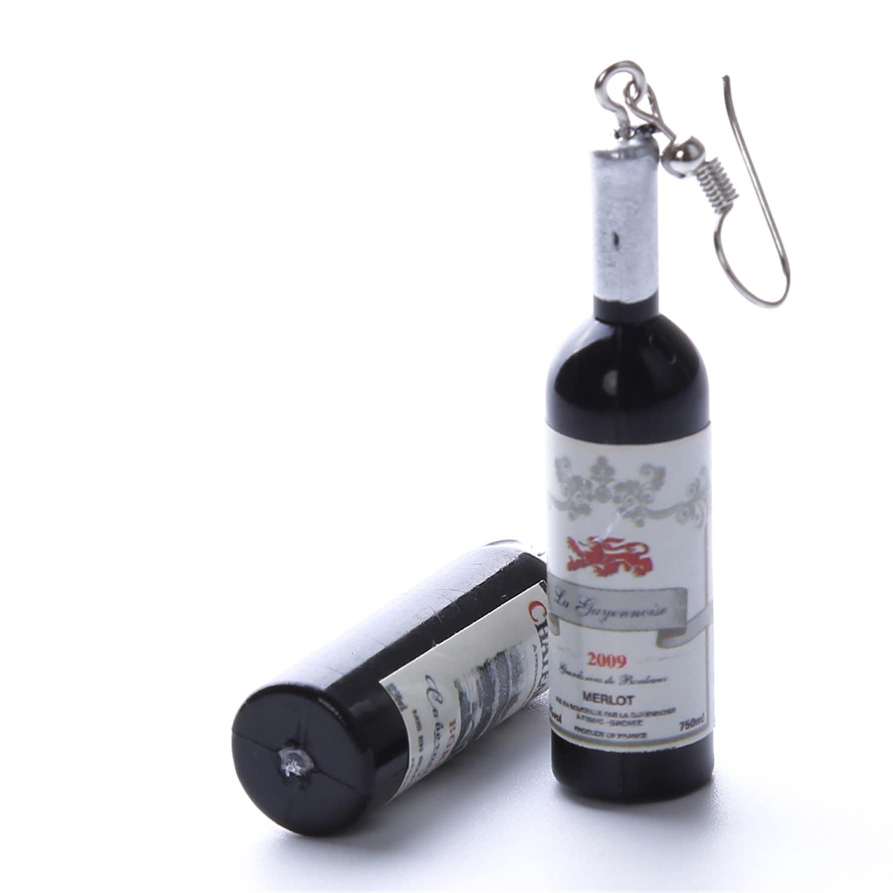 Creative Wine Bottle Earrings for Women - Bohemian Water Bottle Drop Dangle Jewelry Gift for Party, Wedding & Festival Accessories