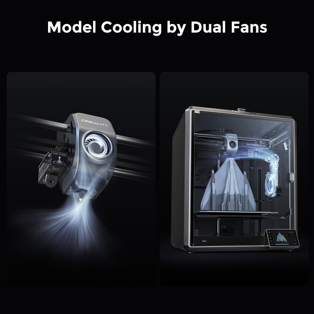 Creality K1 Max 3D Printer - High-Speed 600mm/s Printing, 20000mm/s² Acceleration, AI Auto-Leveling, Large 11.8