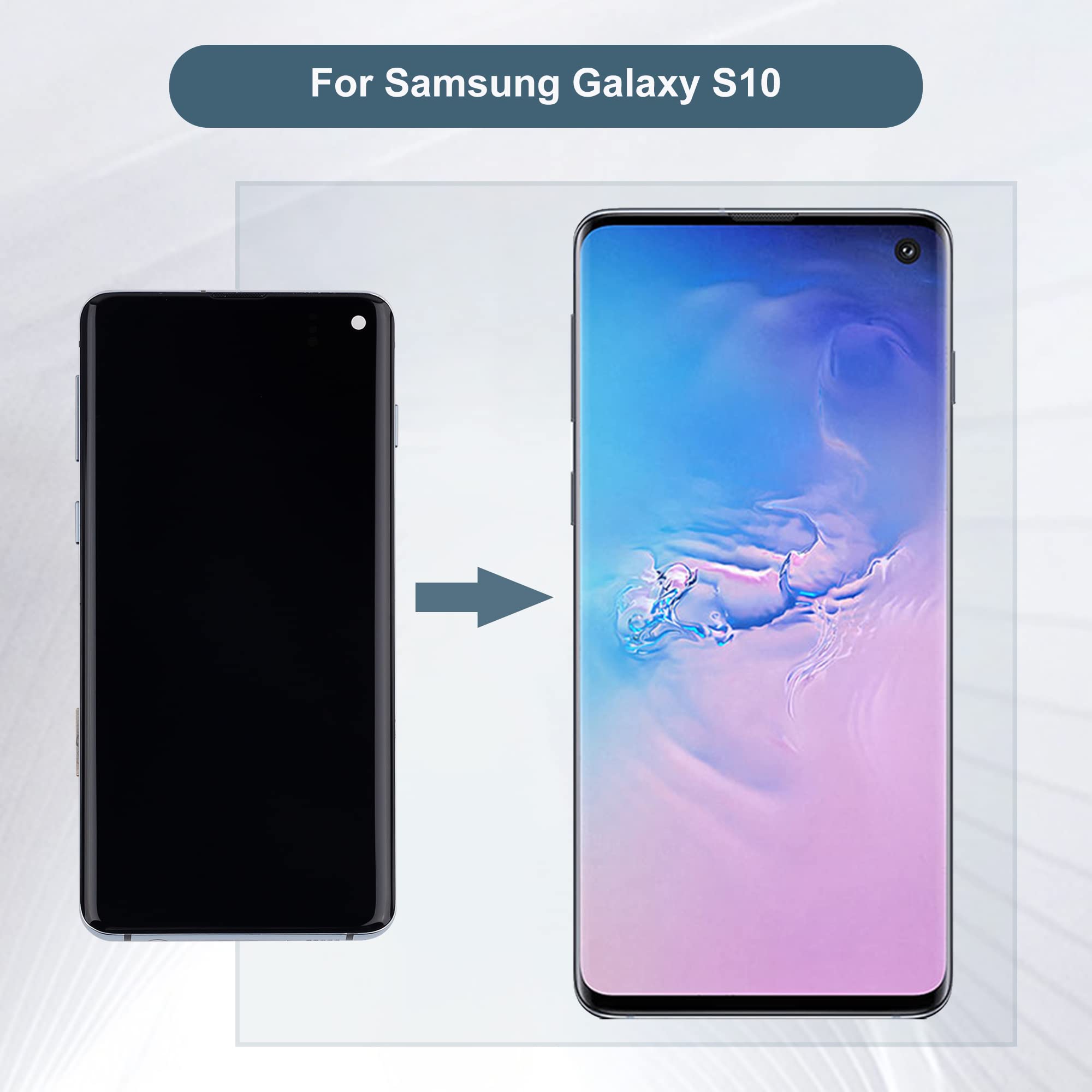 Original: Super Amoled Display Compatible with Samsung Galaxy S10 SM-G973U SM-G973W 6.1