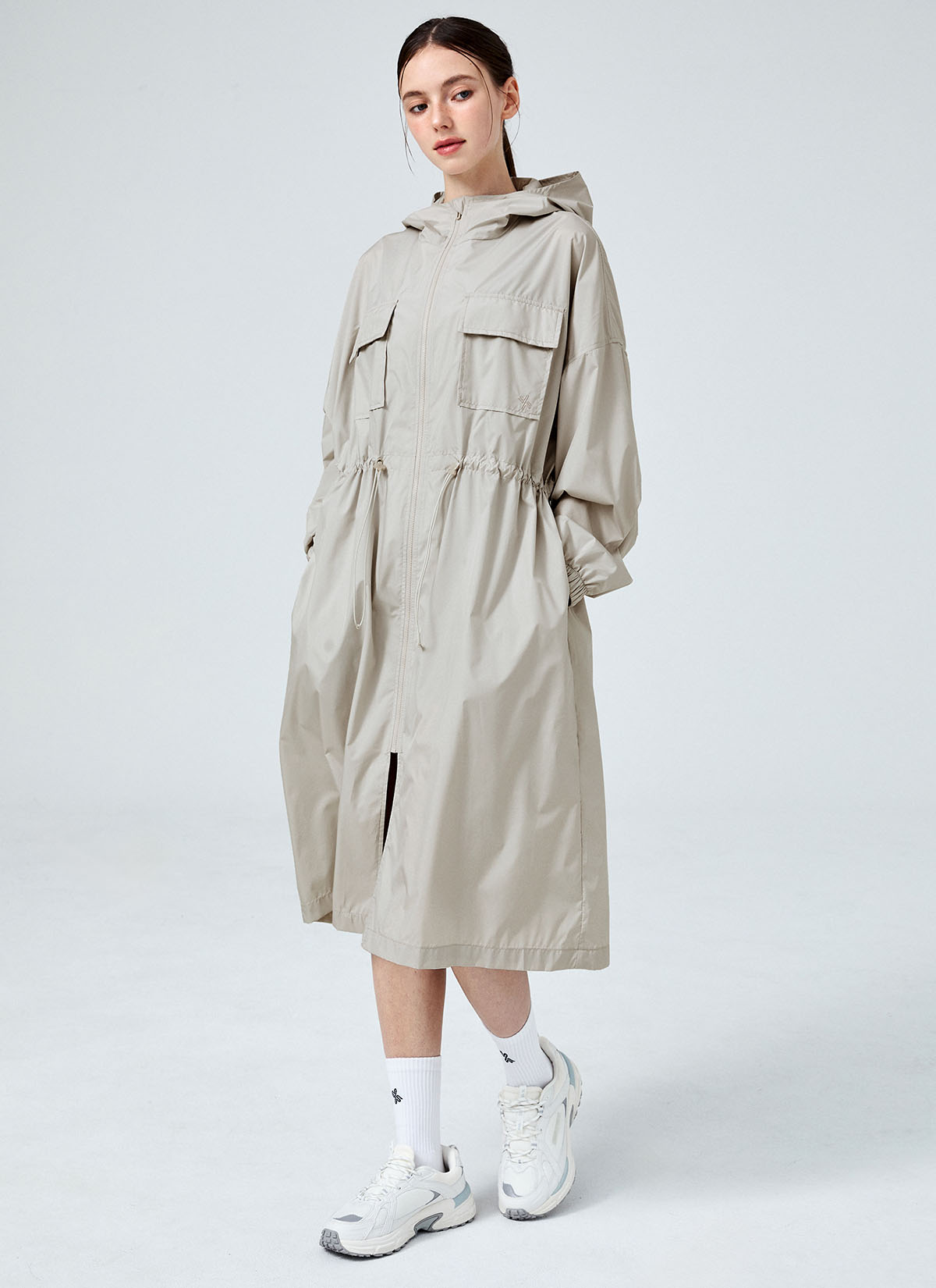 Breathable Essential Maxi Hooded Long Jacket for Women - Perfect for Outdoor Hiking, Travel & Casual Wear