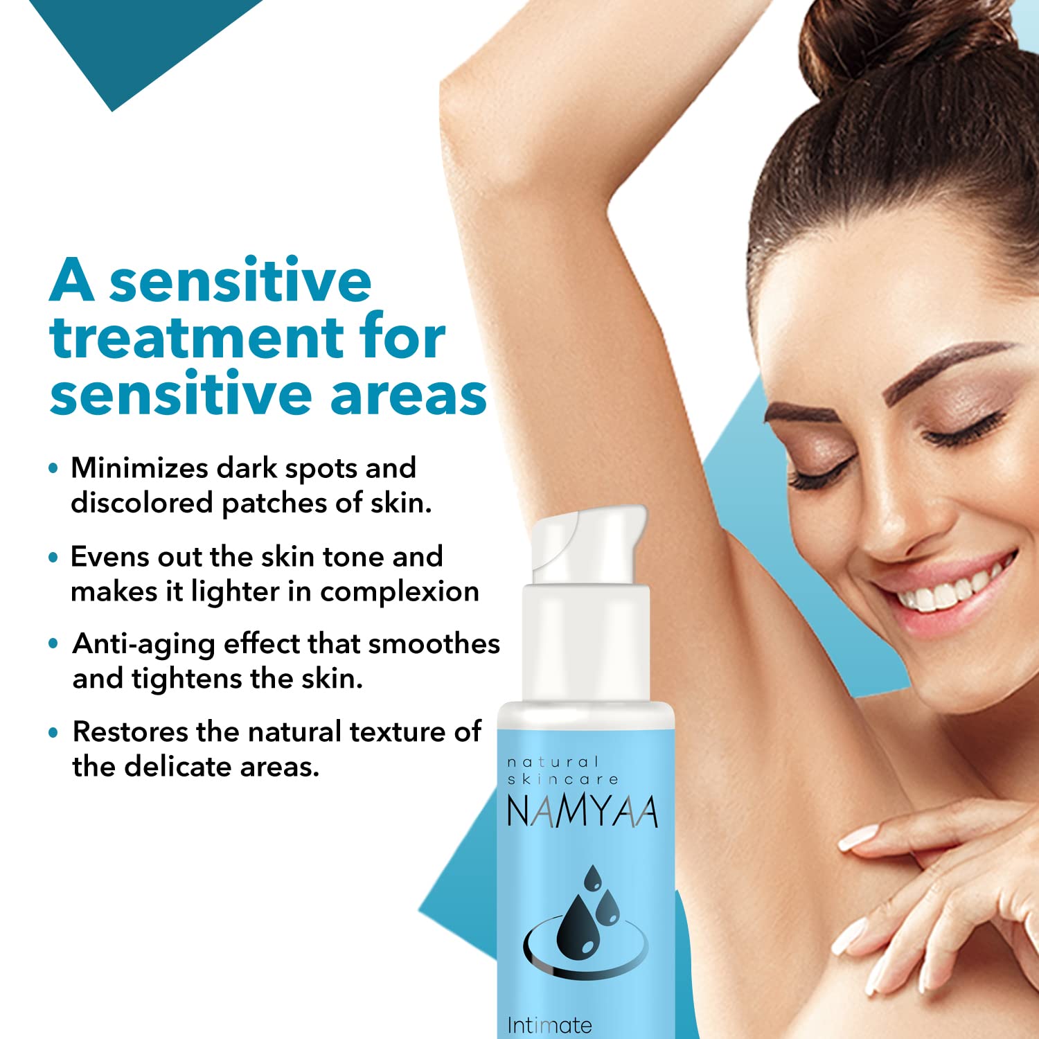 Namyaa Intimate Lightening Serum & Hygiene Wash for Men & Women - 3.5oz (100g) Each | Brightening Care for Sensitive Areas | Perfect for Daily Intimate Hygiene & Skin Tone Balancing