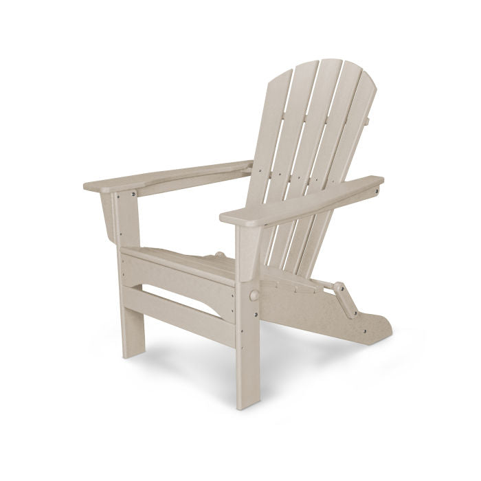 POLYWOOD Palm Coast Folding Adirondack Chair - Outdoor Patio Furniture, Weather-Resistant & Durable - Perfect for Poolside, Beach, Deck, and Garden Relaxation
