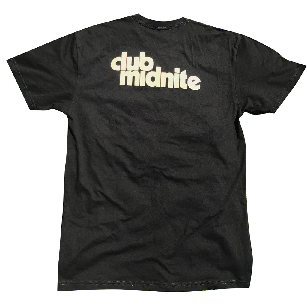 Club Midnite Cream Short Sleeve T-Shirt for Men - Soft Cotton Crew Neck Tee - Black - Perfect for Casual Wear, Gym & Everyday Outfits