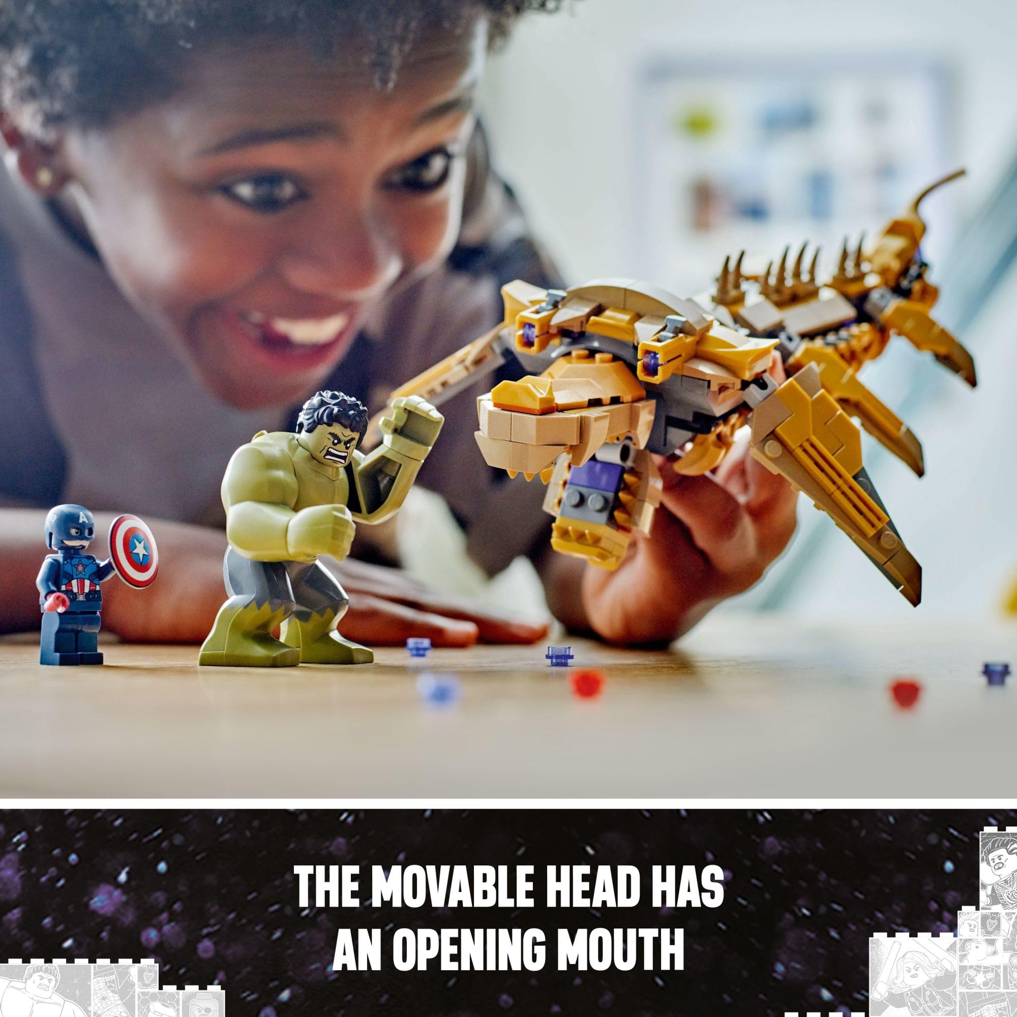 LEGO Marvel The Avengers vs. The Leviathan Superhero Building Set with Hulk Action Figure & 4 Minifigures - Creative Construction Toy for Kids Ages 7+ | Perfect Avengers Birthday Gift for Boys and Girls | Superhero Play, Collectible Display & STEM Learning Fun