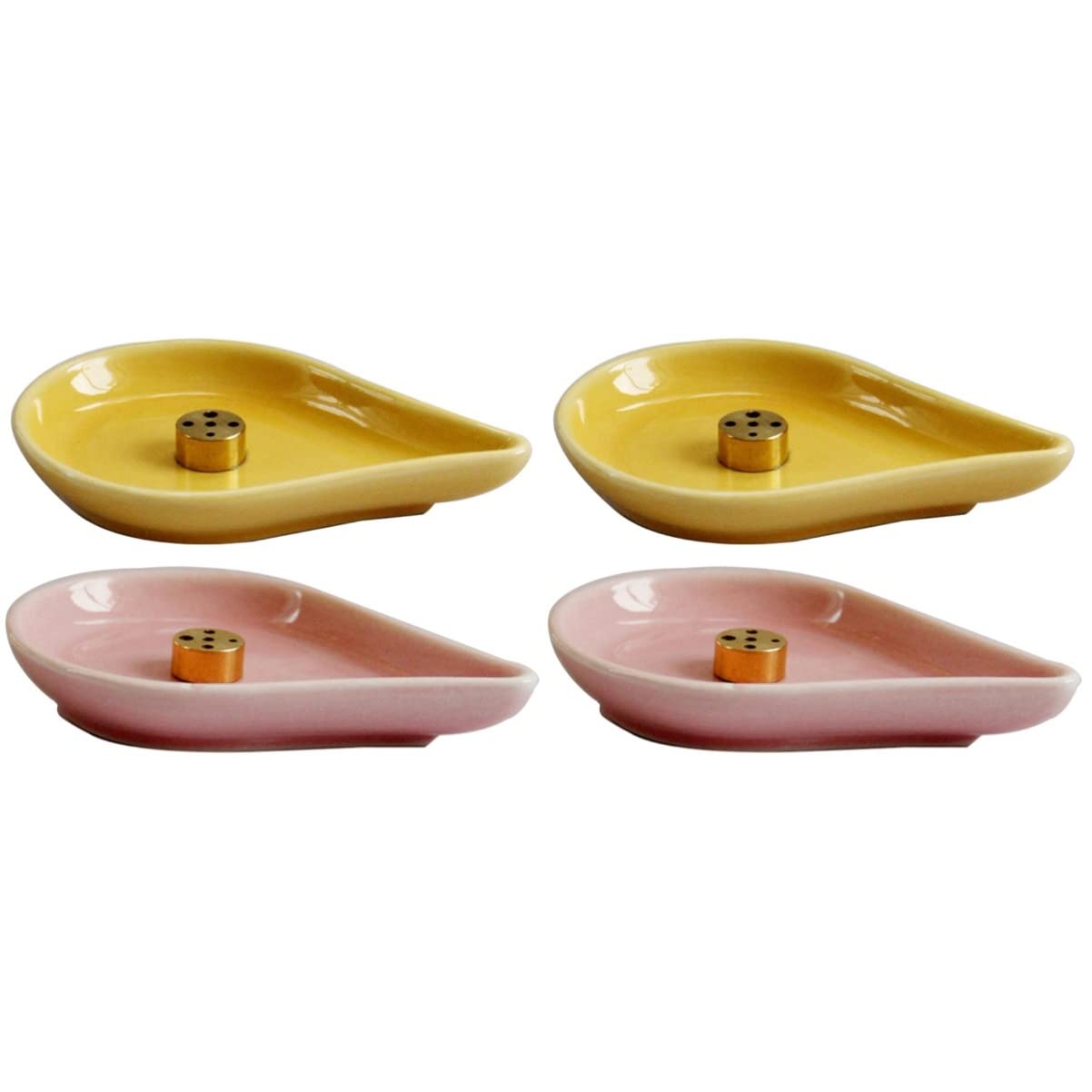FOMIYES 2-Piece Ceramic Incense Holder Set - Animal Design Cone & Stick Burner for Aromatherapy, Meditation, and Home Decor