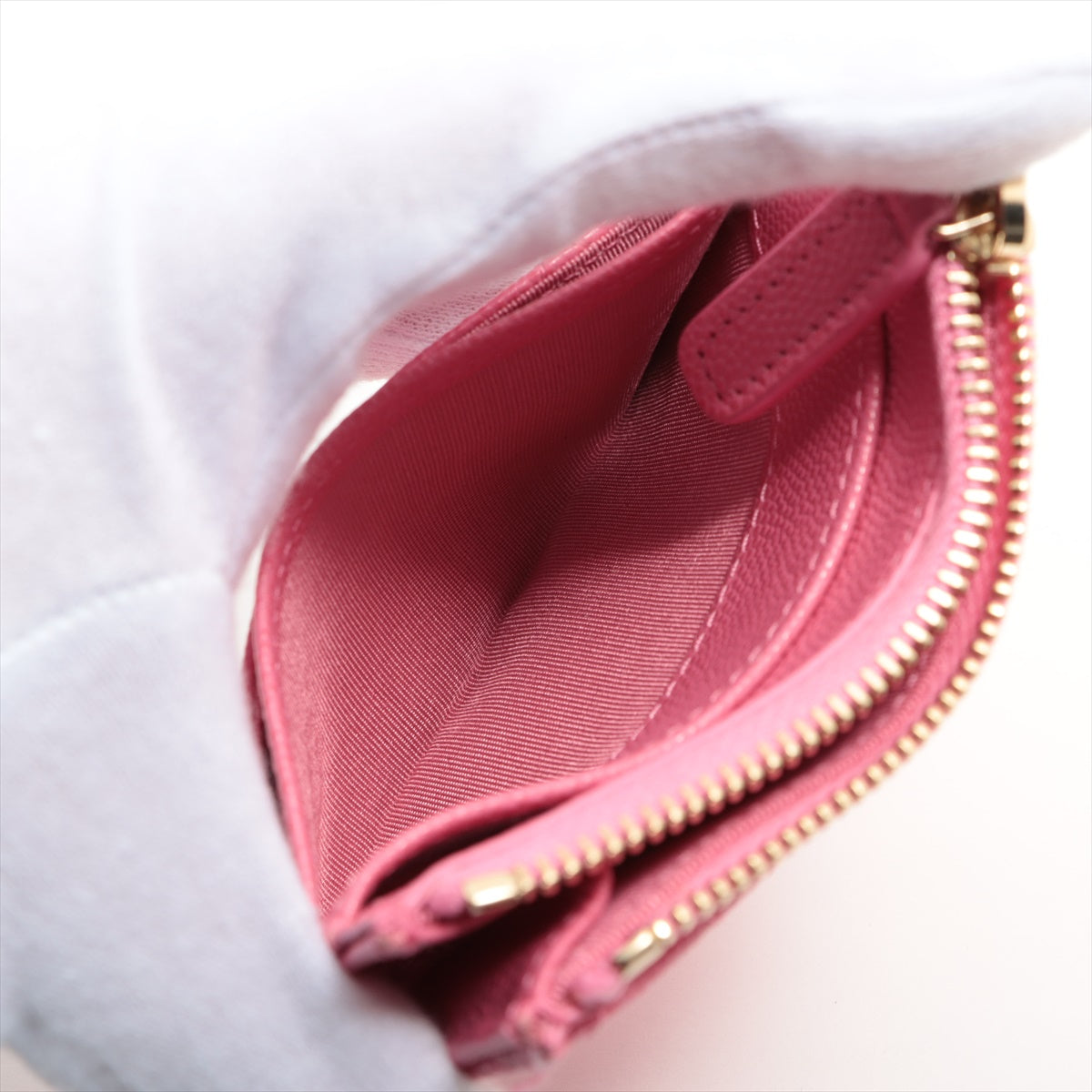 Chanel Pink Caviar Leather Card Holder Wallet - Luxury Compact Credit Card Case for Women, Perfect for Everyday Use & Travel Accessories
