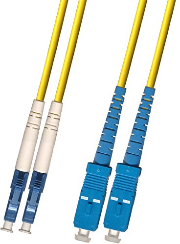 RiteAV Direct Burial Outdoor LC-SC 2-Strand Single Mode Fiber Optic Cable (9/125) 75M - High-Speed Internet & Network Connectivity for Underground & Outdoor Installations