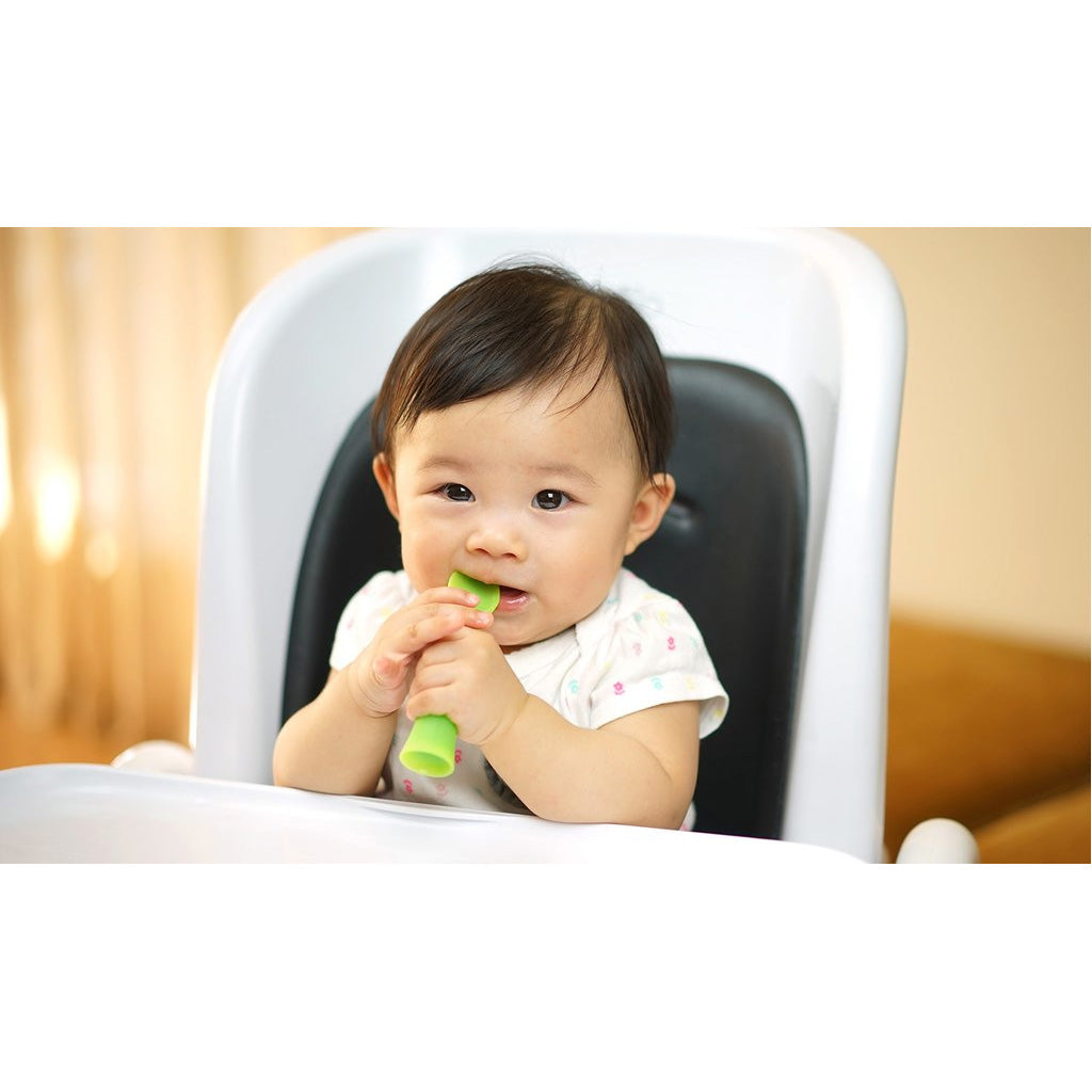 OlaBaby Baby Feeding Spoon Set - 2 Pack Soft-Tip Spoons for Infants & Toddlers - BPA-Free, Easy Grip, Perfect for First Foods & Baby-Led Weaning at Home or On-the-Go