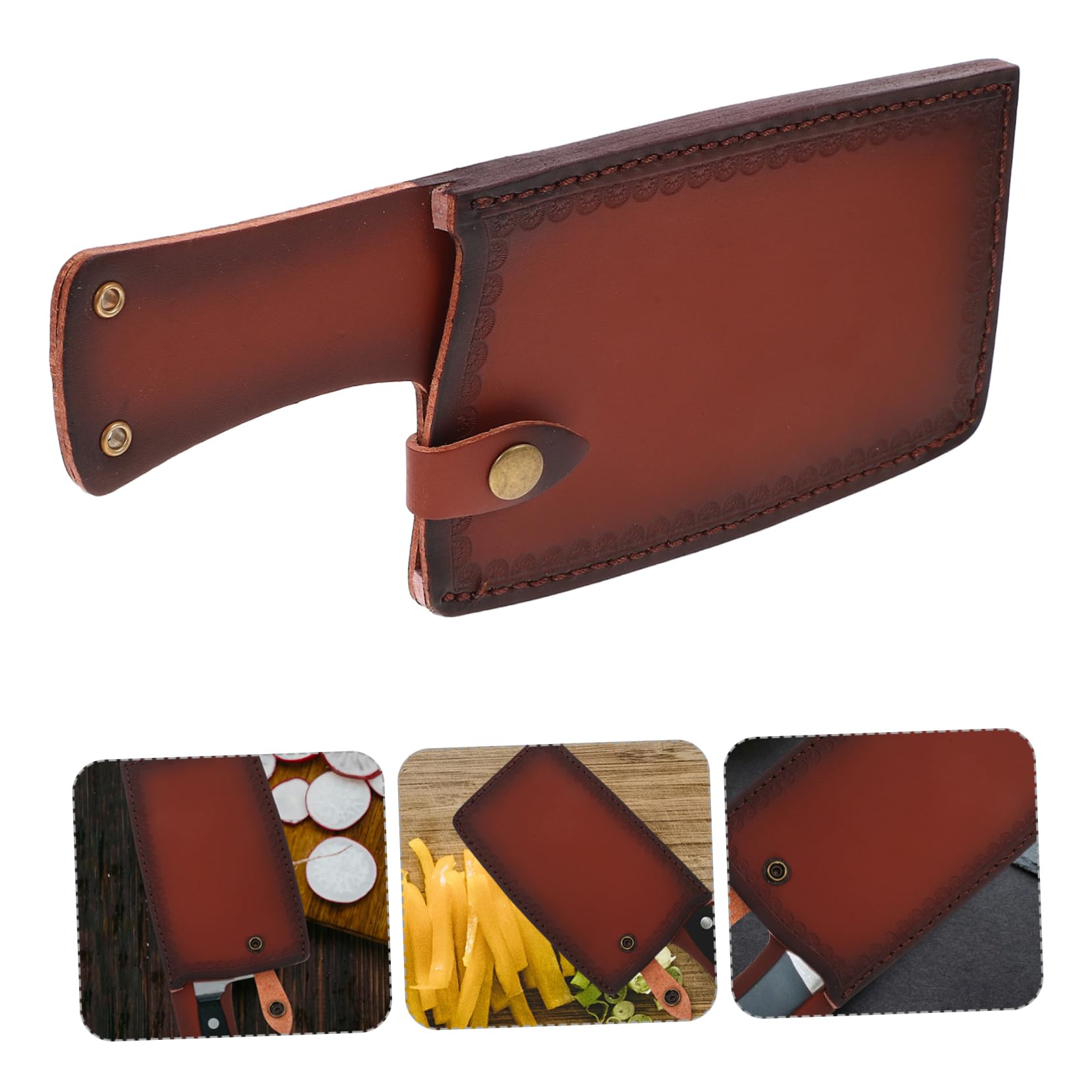 Premium Artificial Leather Knife Protector Set - Safe & Durable Knife Covers for Kitchen Cutlery | Knife Storage Sleeves for Chef Knives, Steak Knives & Kitchen Tools | Perfect for Home Kitchen, Restaurant & Camping Use