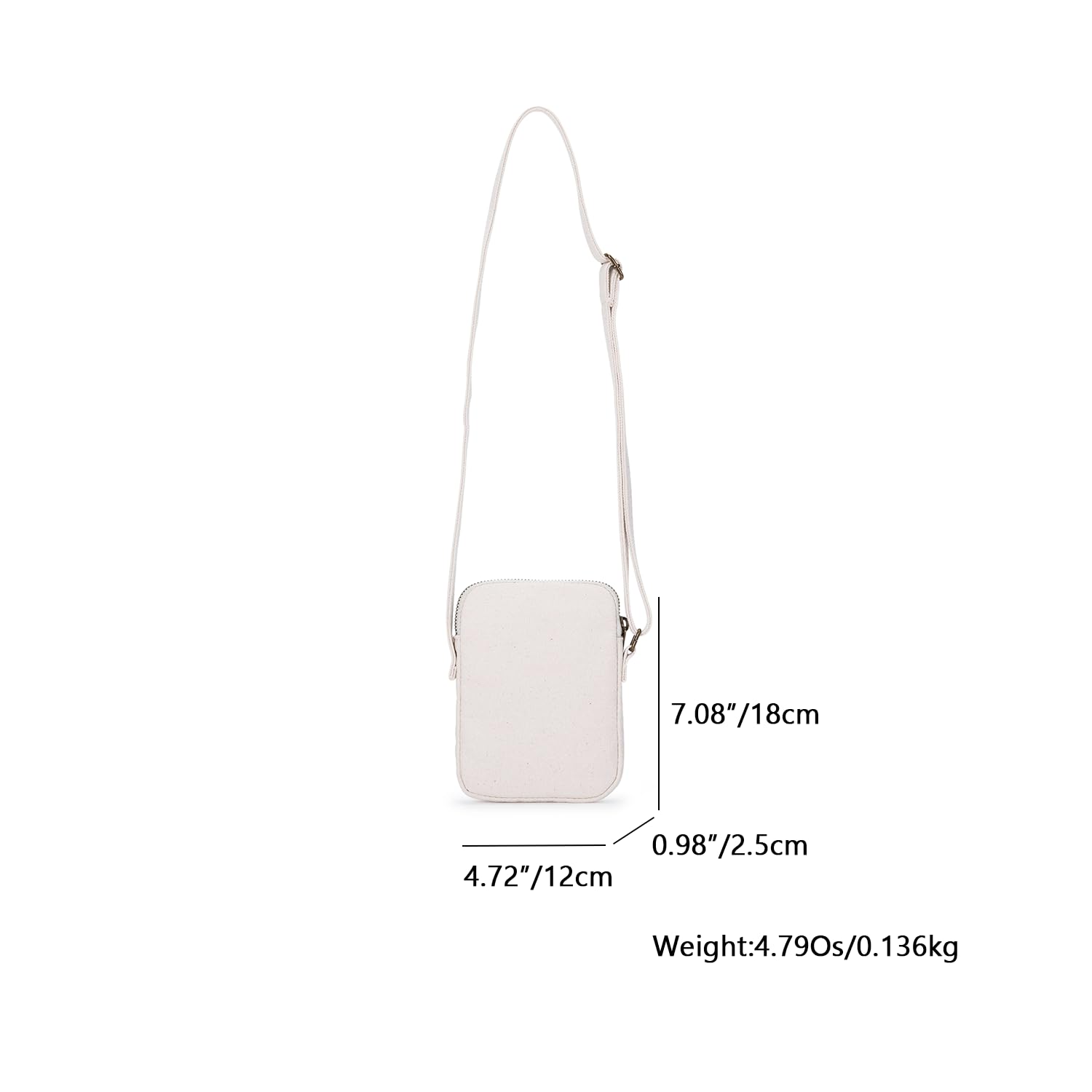 Small Crossbody Purse with Zipper - Mini Phone Wallet Shoulder Bag for Women, RFID Blocking Credit Card Slots - Perfect for Travel, Shopping & Everyday Use