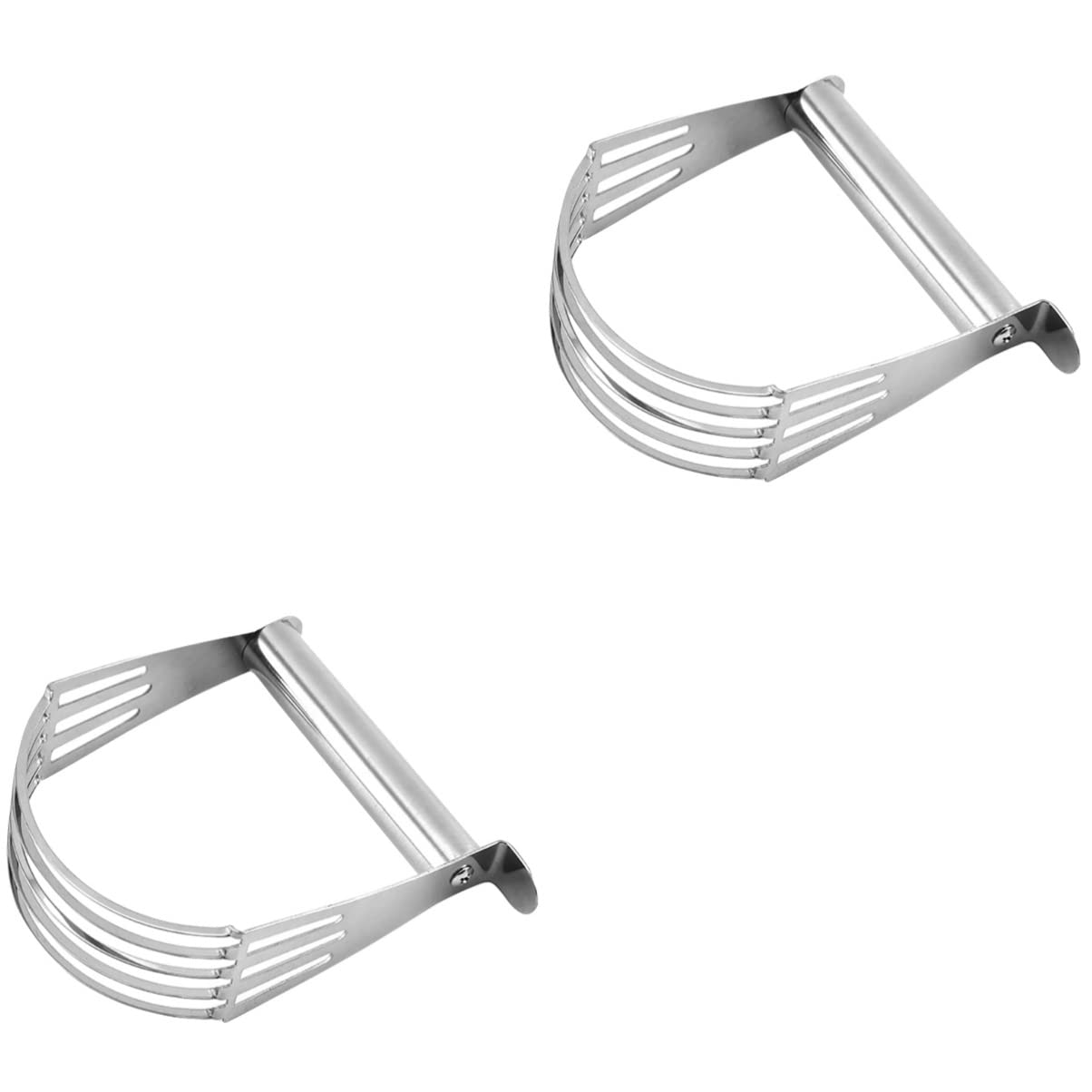 DOITOOL 2-Piece Pastry Blender and Dough Mixer Set - Stainless Steel Dough Cutter with Baking Scraper for Flaky Pie Crusts, Biscuits & Pastry - Perfect for Baking, Cooking & Kitchen Prep