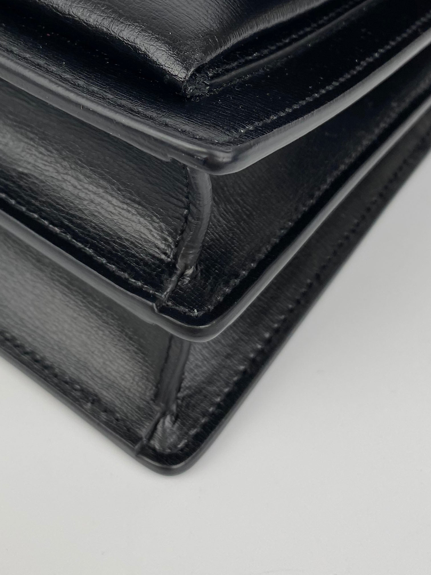 Saint Laurent Black Medium Sunset Bag - Luxury Leather Shoulder Bag for Women | Perfect for Evening Events, Parties & Daily Use