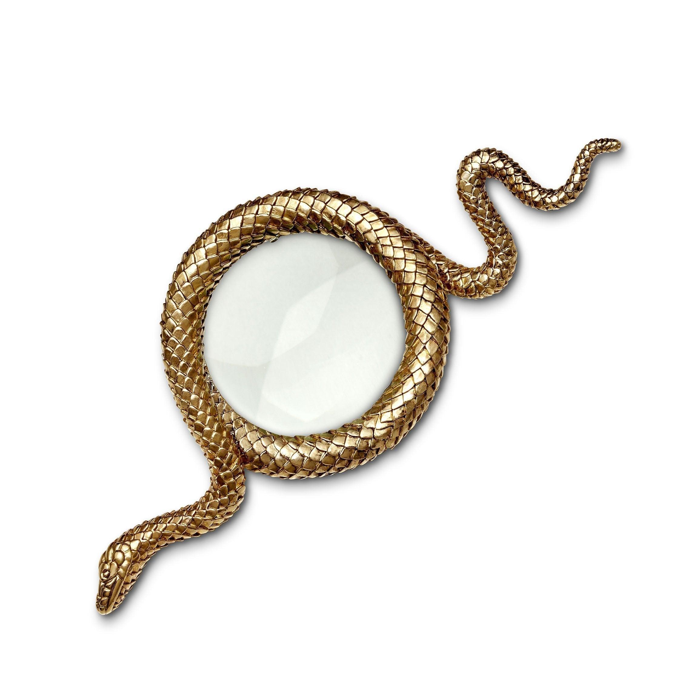 Snake Magnifying Glass - 3X Magnification Large Handheld Magnifier for Reading, Inspection, Jewelry & Coin Collecting - Perfect for Seniors, Hobbyists & Professionals