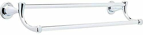 CompreDH Double Towel Bar - Heavy Duty Stainless Steel Bathroom Towel Rack & Shelf - Wall Mounted Towel Holder for Hand & Bath Towels - Perfect for Bathroom, Kitchen, Laundry Room Organization