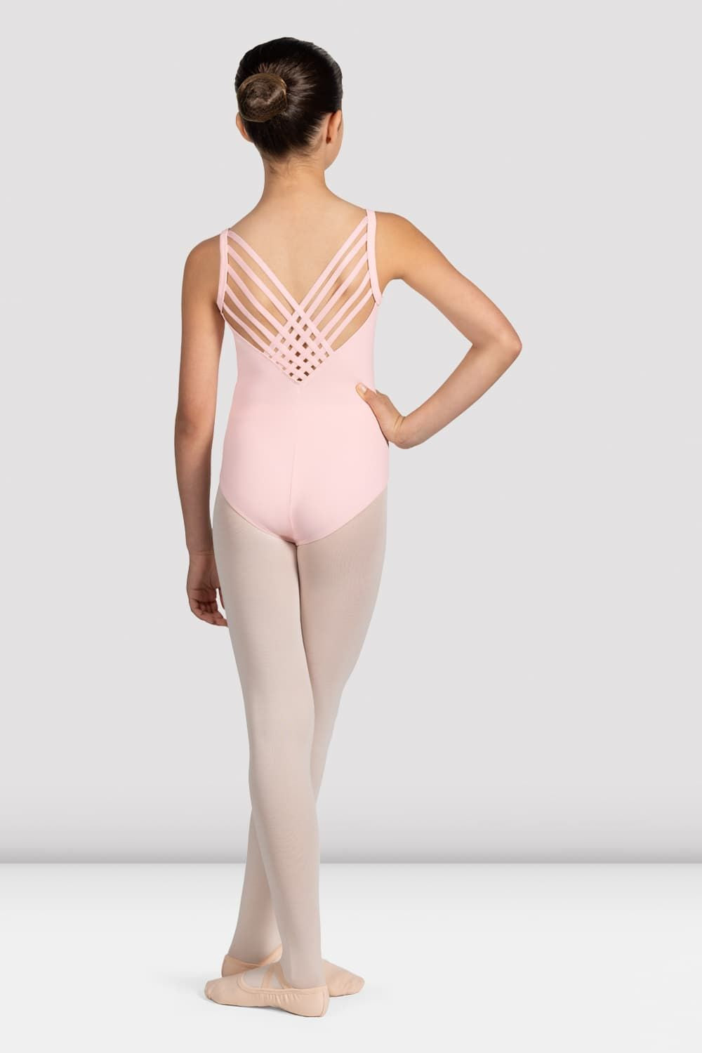 Mirella Glow Girl V-Neck Leotard for Girls - Ballet Dancewear, Gymnastics Leotard, Performance Costume - Perfect for Dance Classes, Recitals & Competitions