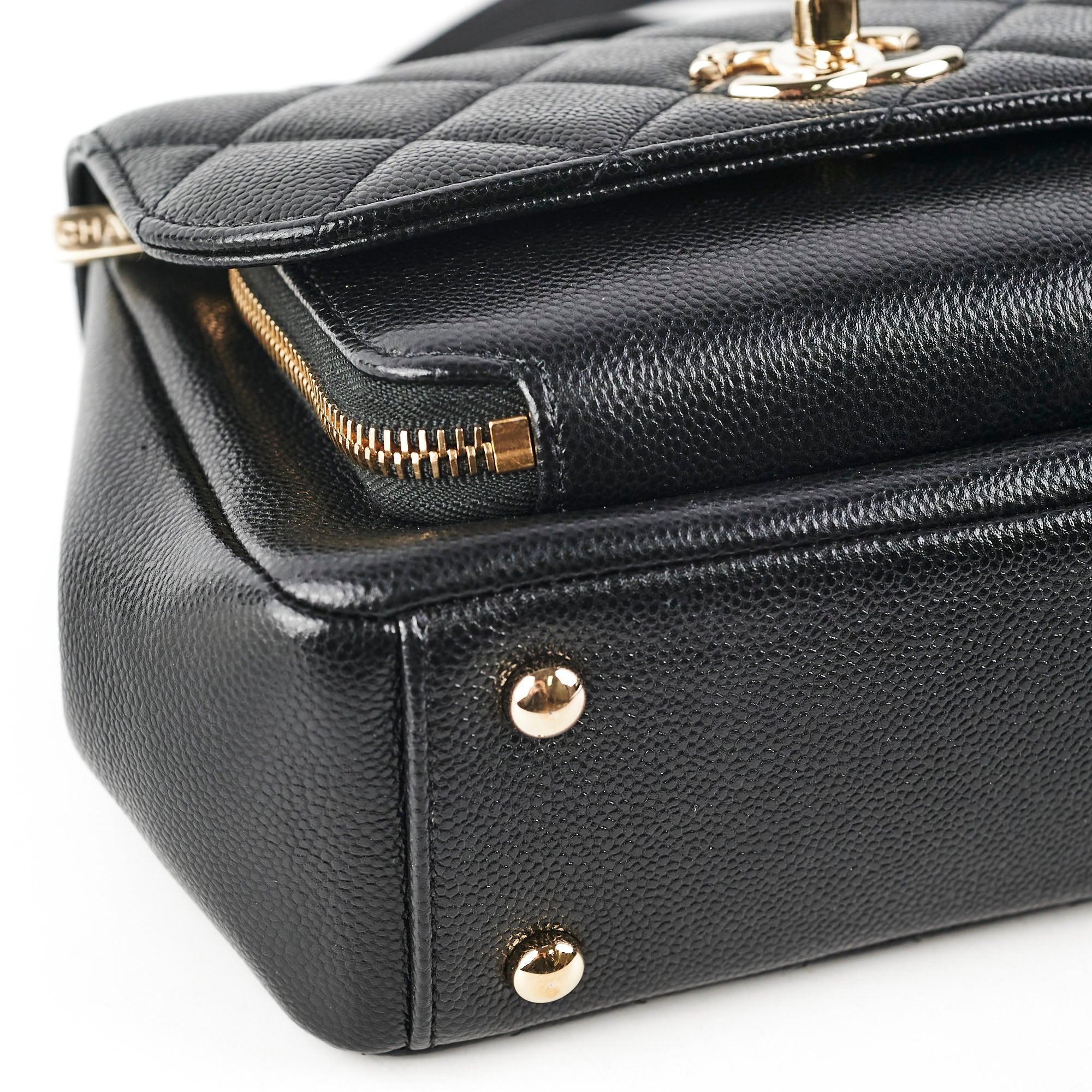 Chanel Caviar Business Affinity Black Leather Handbag - Luxury Designer Shoulder Bag for Women - Perfect for Office, Work & Professional Occasions