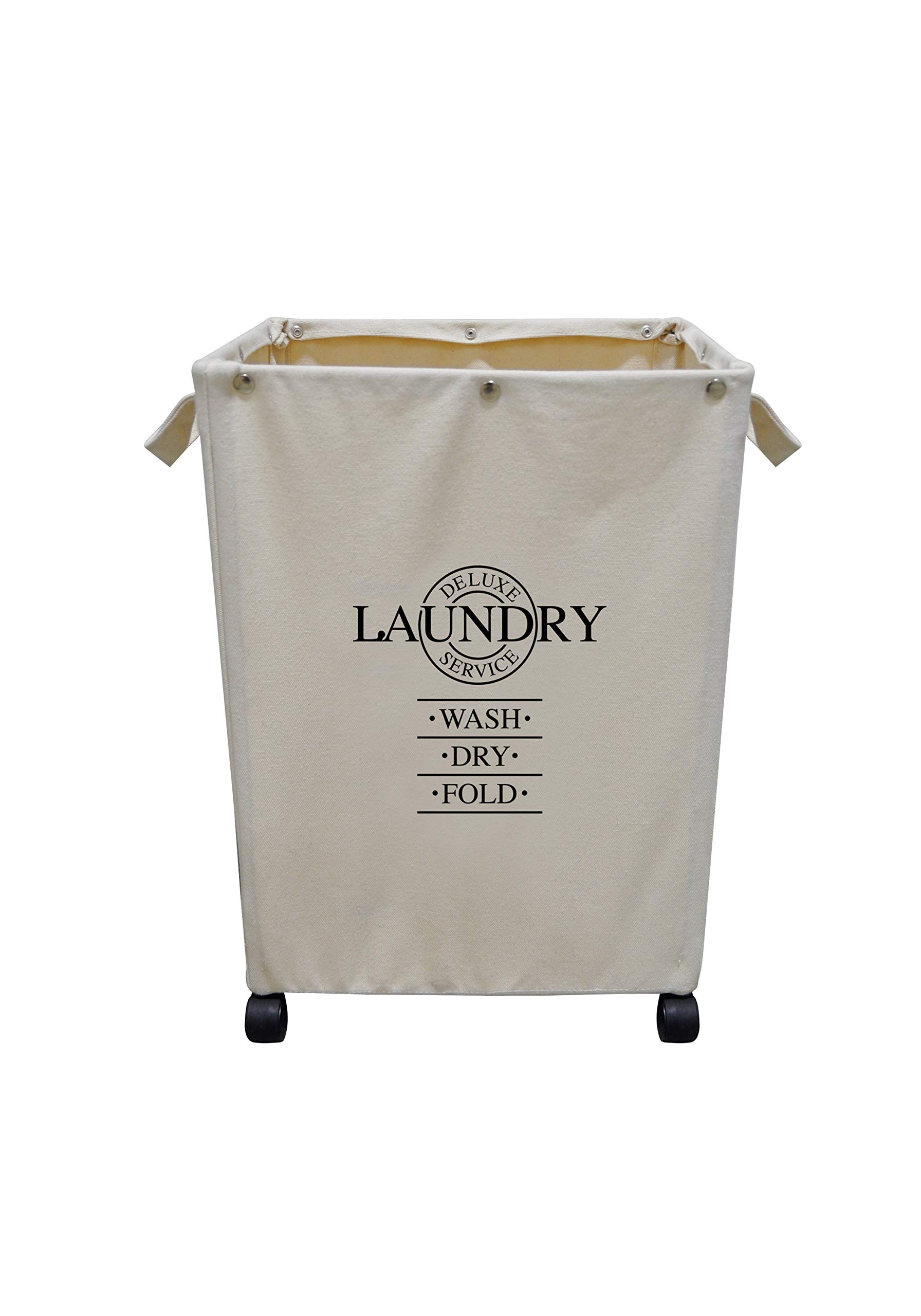 2-Pack Rolling Laundry Basket with Wheels & Handle - Durable Collapsible Laundry Hamper for Bedroom, Bathroom, Dorm, Nursery - Perfect for Small Spaces & Easy Clothes Storage