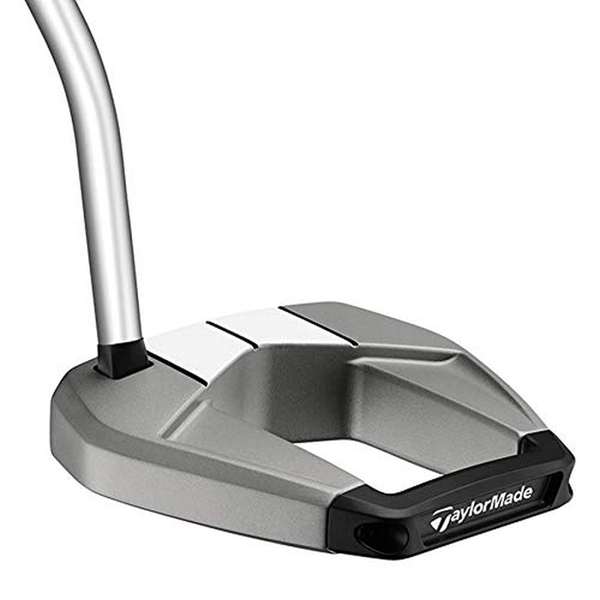 TaylorMade Spider S Putter - Platinum/White Single Bend Golf Club | High-Performance Mallet Putter for Precision Putting | Perfect for Golfers Seeking Accuracy on the Greens