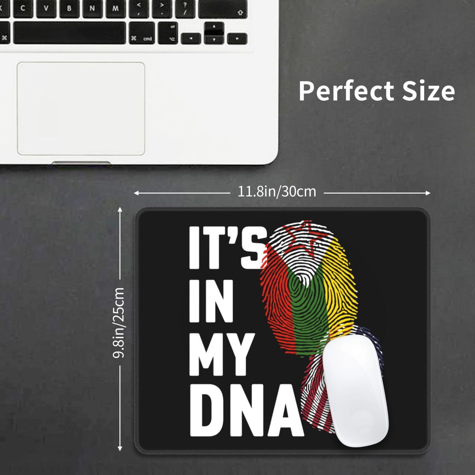 Shan State National Army DNA Design Mouse Pad - Waterproof, Non-Slip Rubber Base, 10x12 Inch - Perfect for Office, Gaming & Laptop Use