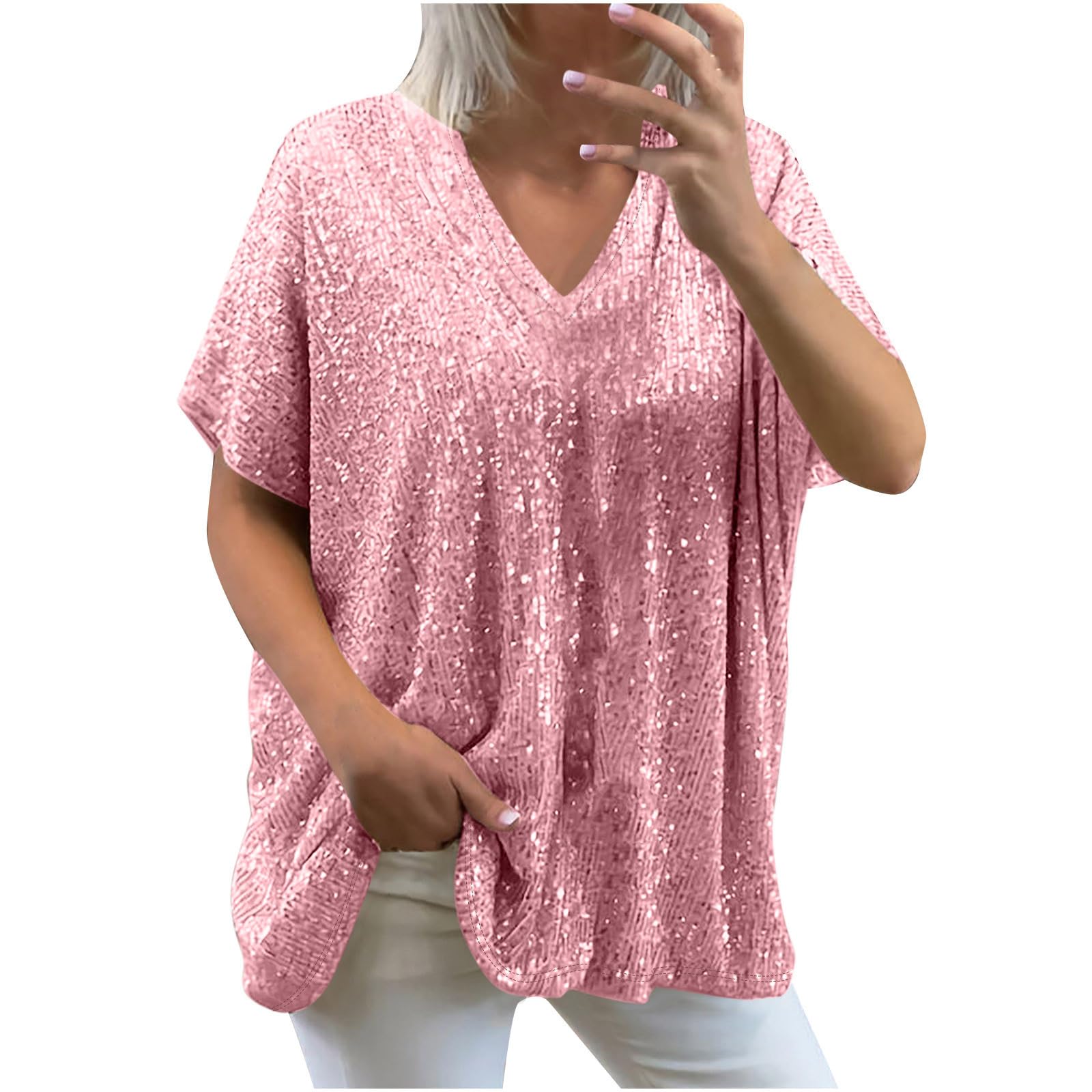 Sparkly Plus Size Sequin Tops for Women - Party & Evening Wear
