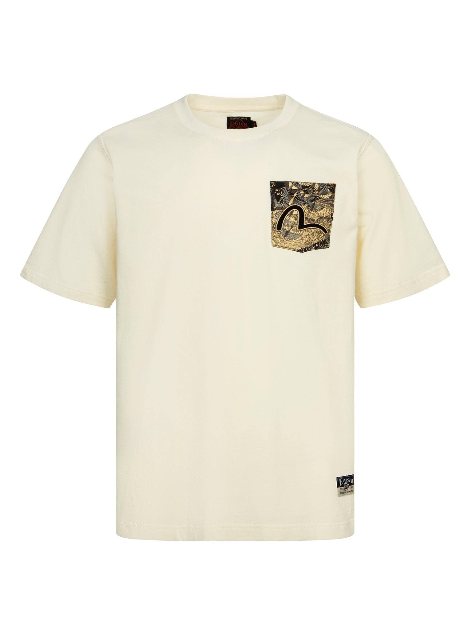 Lucky Cloud Embroidered Cotton T-Shirt for Men & Women - Comfortable Regular Fit Casual Wear for Daily Outfits & Street Style