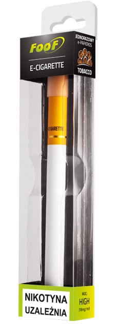FOOF Disposable Vape Pen - Tobacco Flavor, Single Pack | Portable E-Cigarette for Travel, Work & Social Use