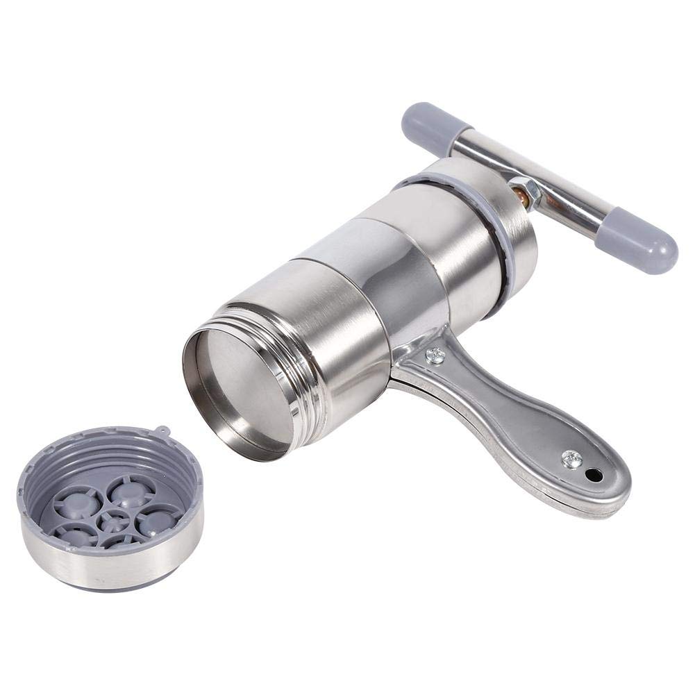 Portable Manual Stainless Steel Noodle Maker Machine - Hand Press Pasta Dough Presser for Homemade Ramen, Spaghetti & Dumpling Wrappers | Perfect for Home Kitchens, Restaurants & Italian Cuisine Lovers