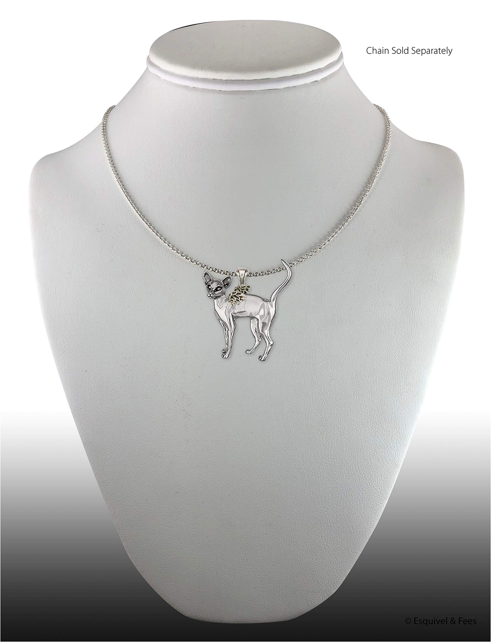 Handmade Sterling Silver Siamese Cat Angel Pendant Necklace - Elegant Jewelry Gift for Cat Lovers - Perfect for Birthdays, Anniversaries & Special Occasions