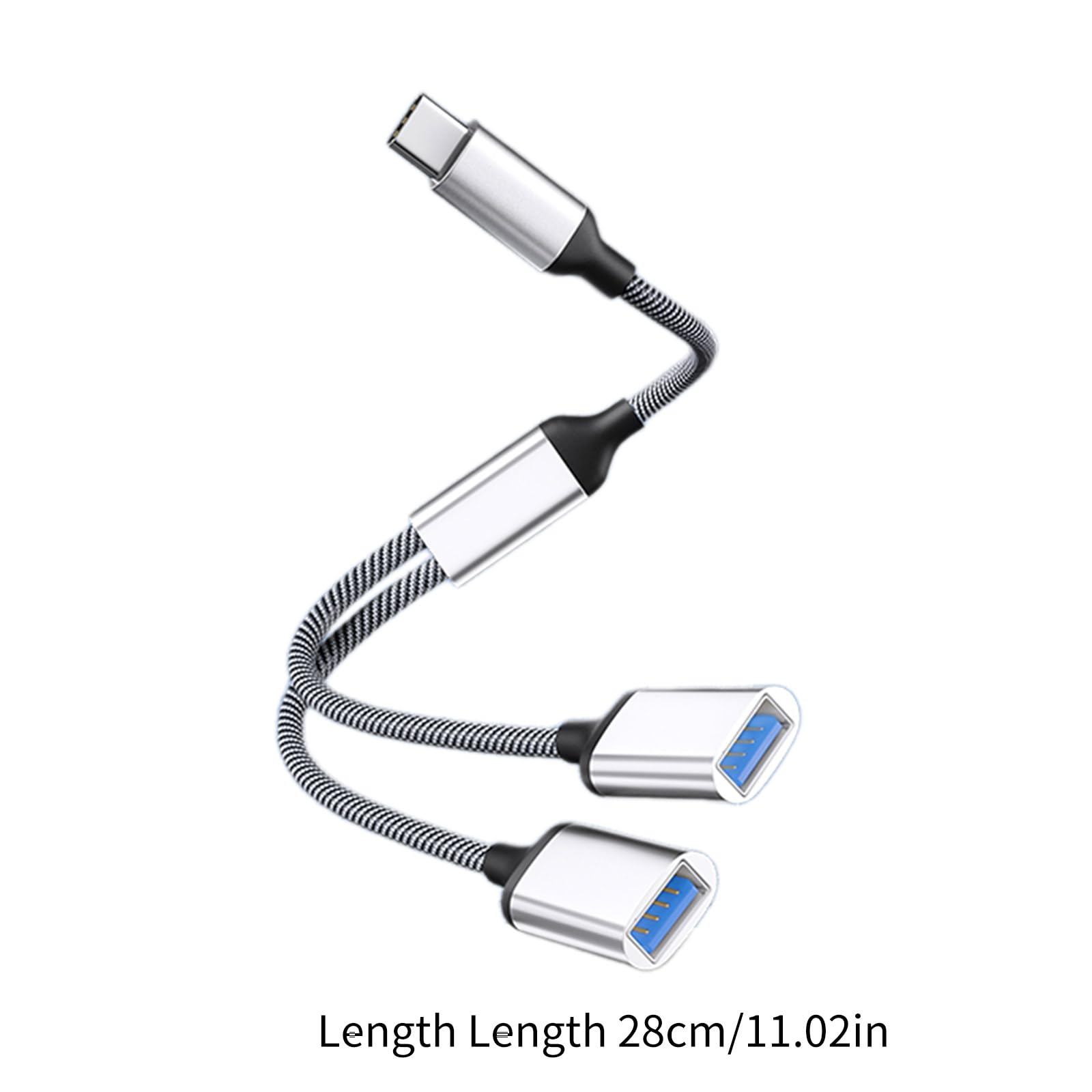 VSILAY USB C to Dual USB Adapter - OTG Splitter for Charging & Data Transfer