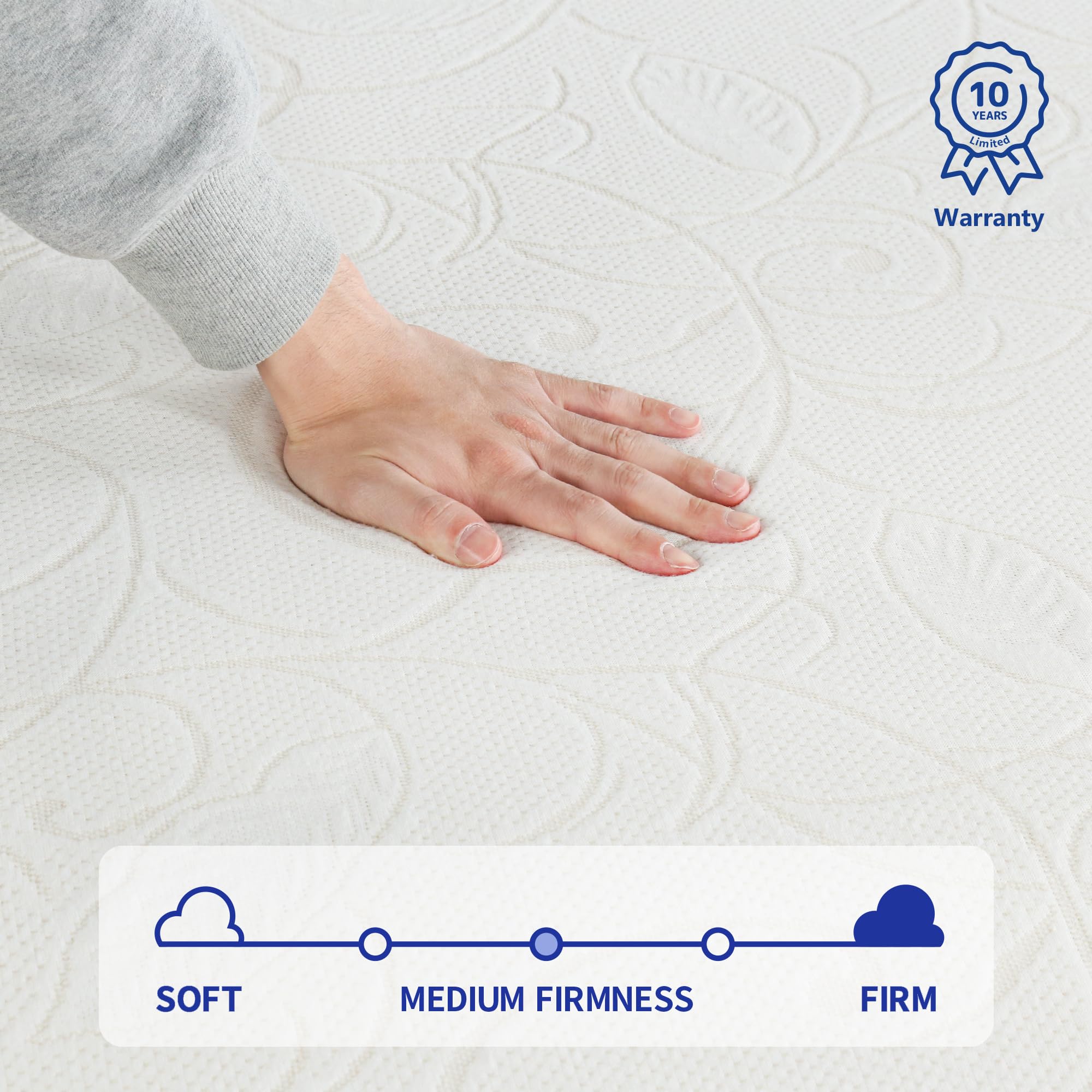 Olee Sleep 9 Inch Full Size Gel Memory Foam Mattress - CertiPUR-US Certified, Medium Firm, Pressure Relief & Cooling Comfort - Perfect for Back Pain Relief, Guest Rooms & Dorm Beds