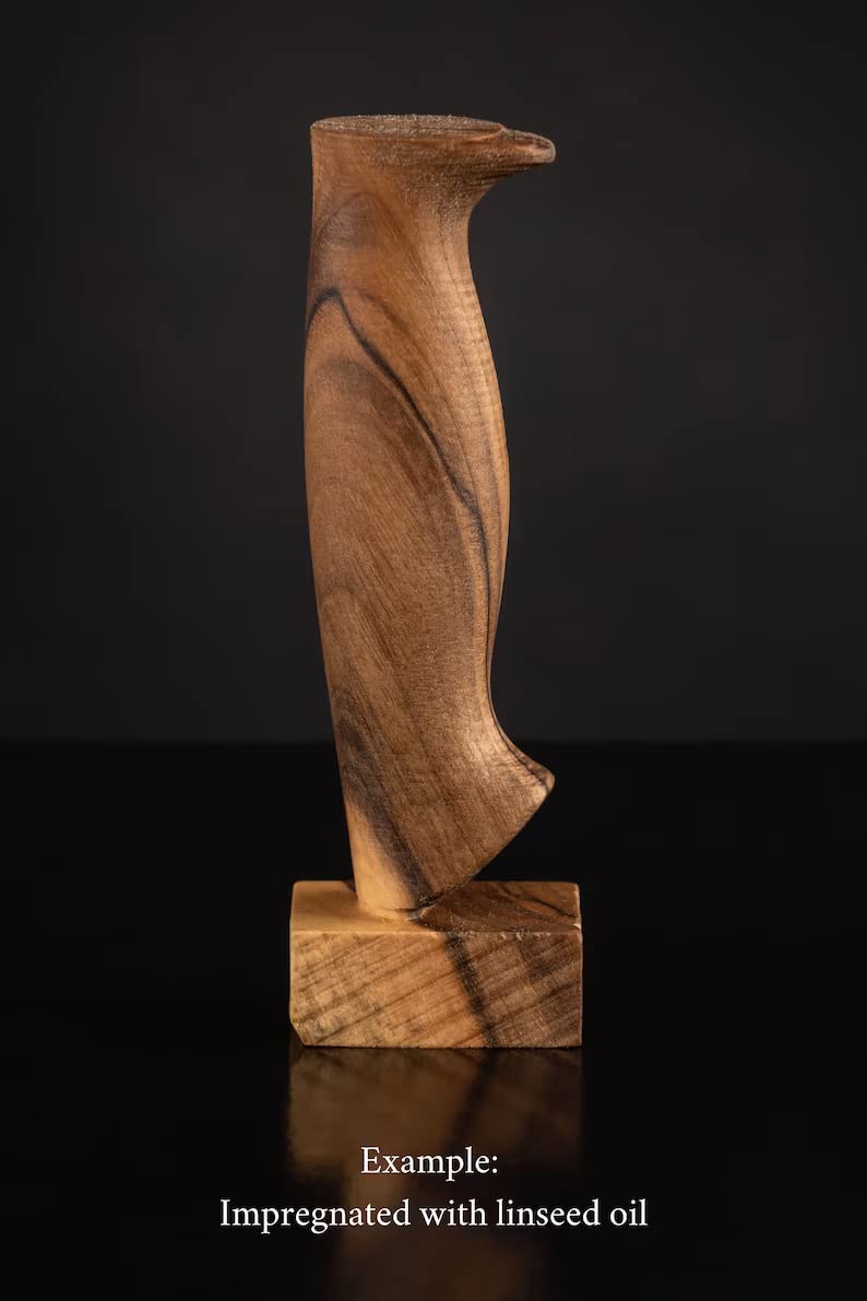 Premium Walnut Wood Knife Handle Blank - 1 Piece Exotic Wood Knife Handle Material for DIY Woodworking & Tool Replacement | Perfect for Custom Knives, Hunting Tools & Kitchen Utensils