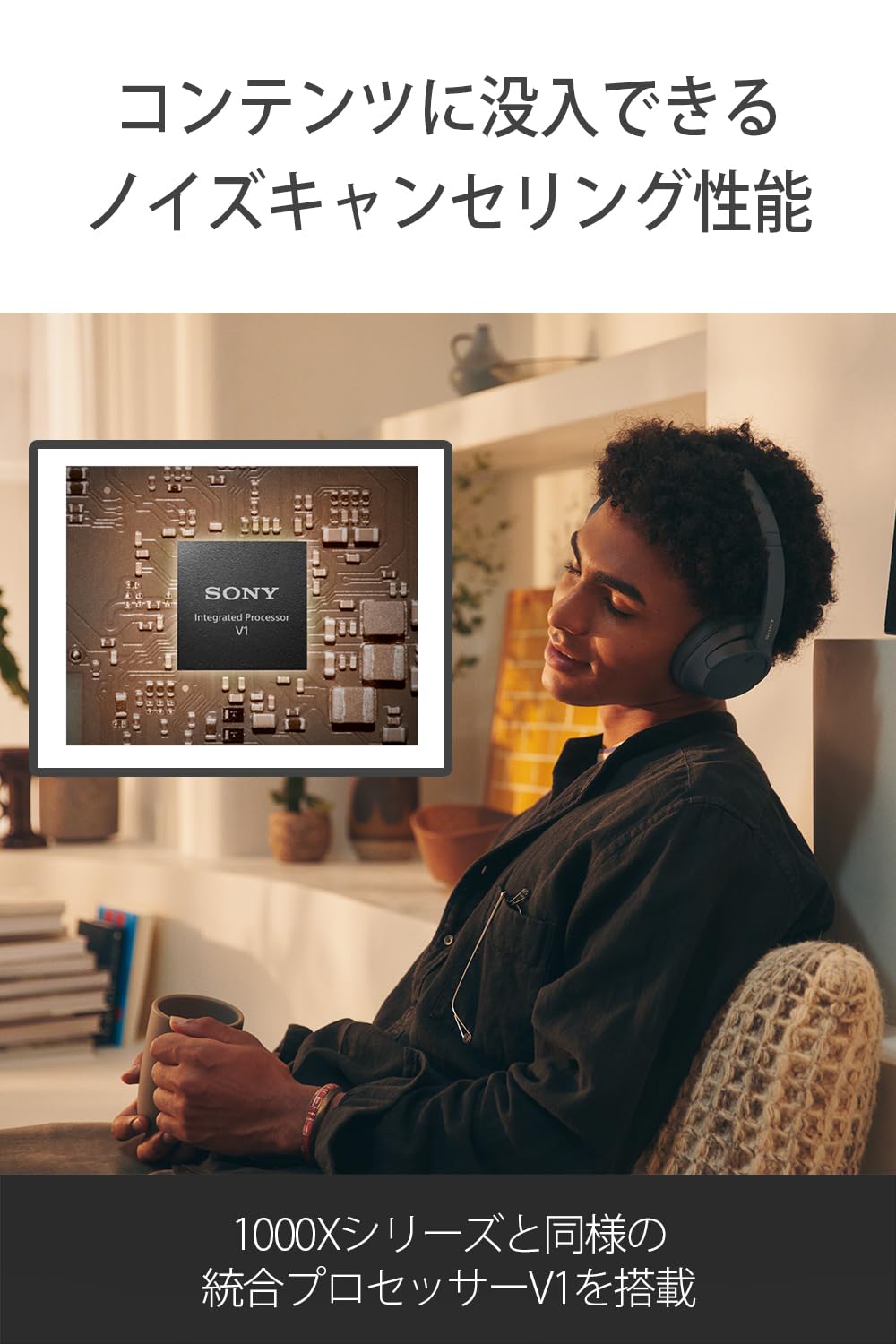 Sony WH-CH720NL Wireless Noise Canceling Bluetooth Headphones with Built-in Mic, 35H Battery & Quick Charge - Navy Blue - Perfect for Travel, Work & Music Lovers